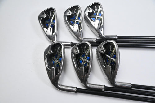Left Hand Callaway X-22 Irons / 6-PW+SW / Stiff Flex Callaway 75 Shafts