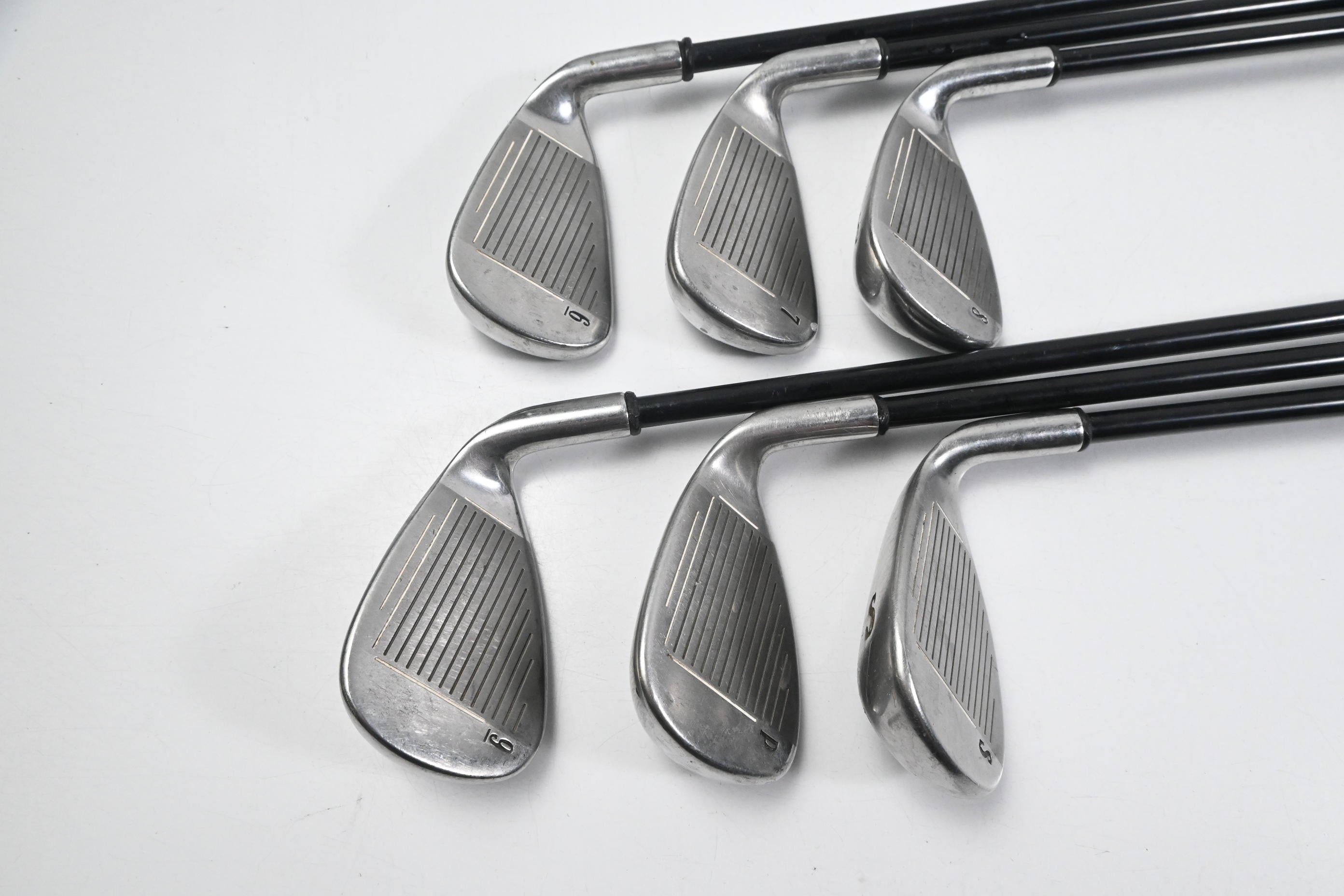Left Hand Callaway X-22 Irons / 6-PW+SW / Stiff Flex Callaway 75 Shafts