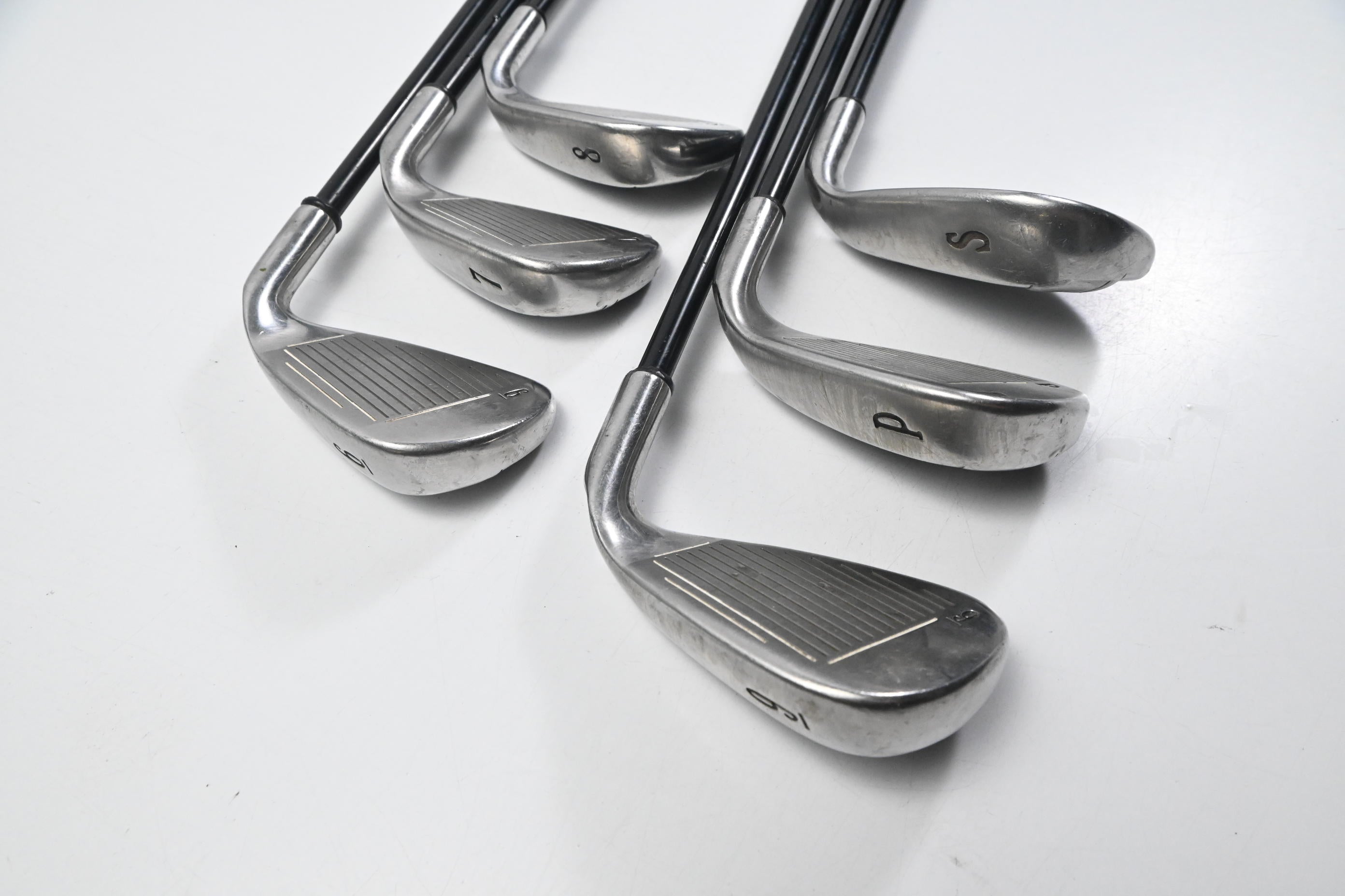 Left Hand Callaway X-22 Irons / 6-PW+SW / Stiff Flex Callaway 75 Shafts