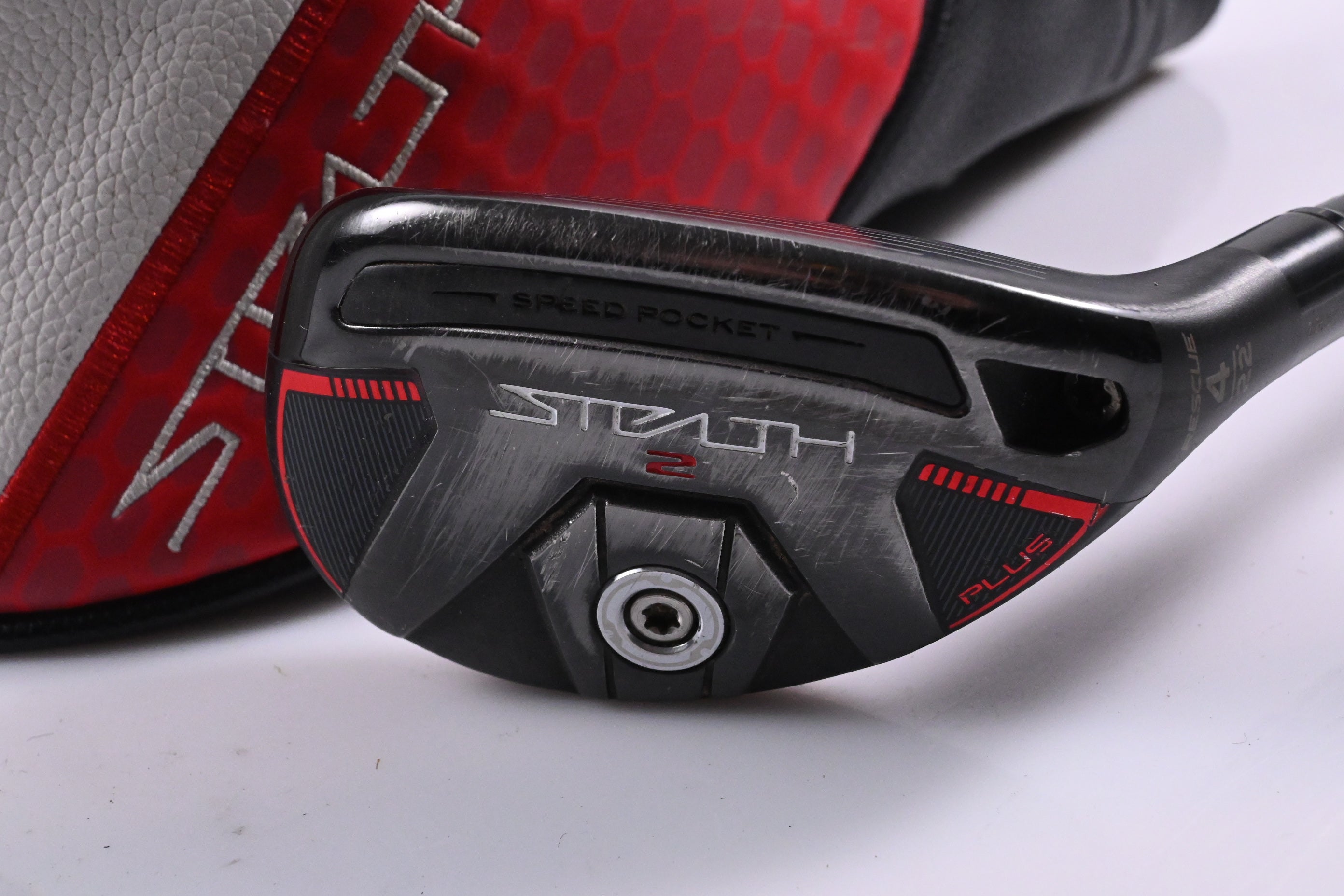 Taylormade Stealth 2 Plus #4 Hybrid / 22 Degree / Stiff Flex Kai'li Red 85 Shaft