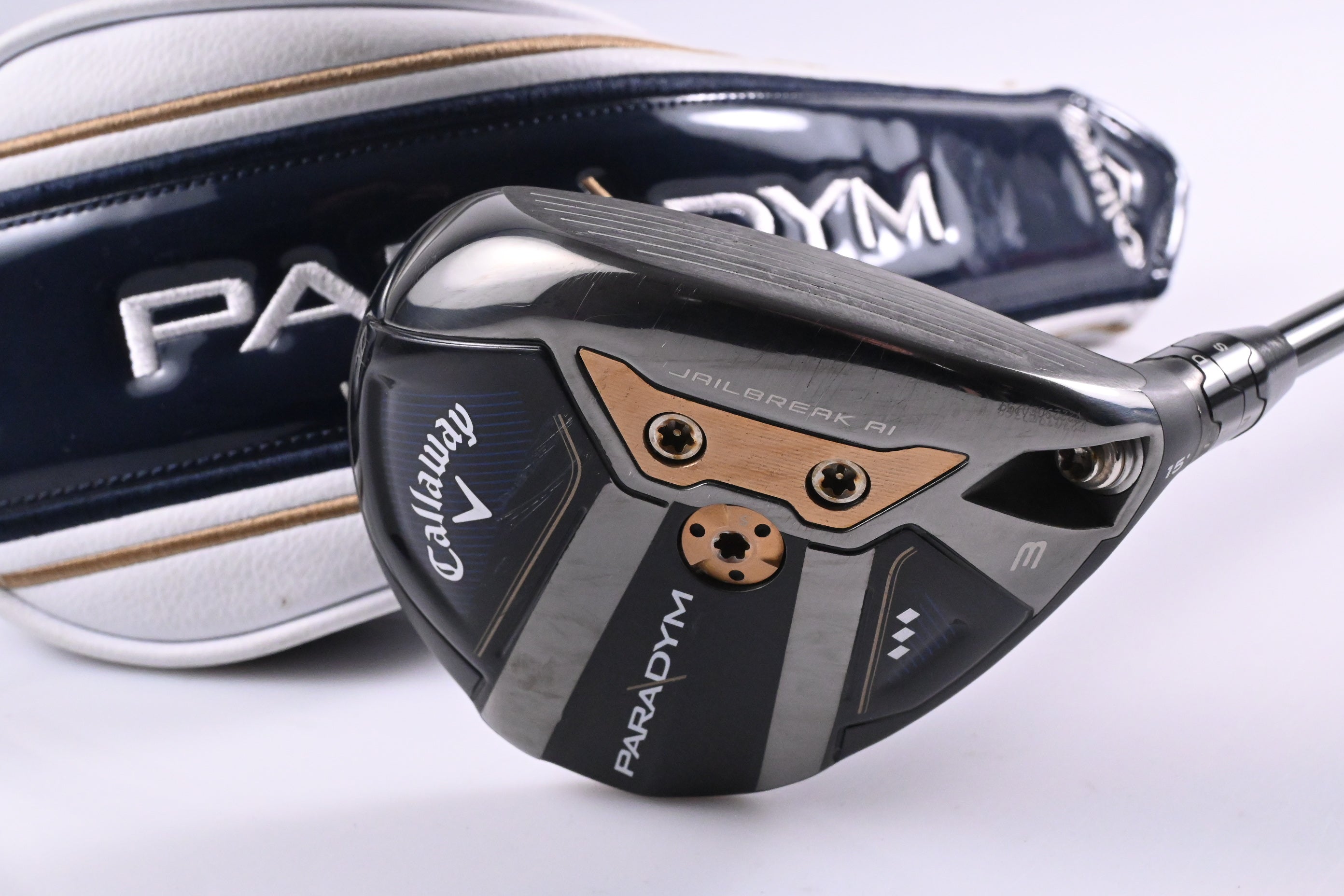 Callaway Paradym Triple Diamond #3 Wood / 15 Degree / Stiff Flex Kai'li White 70