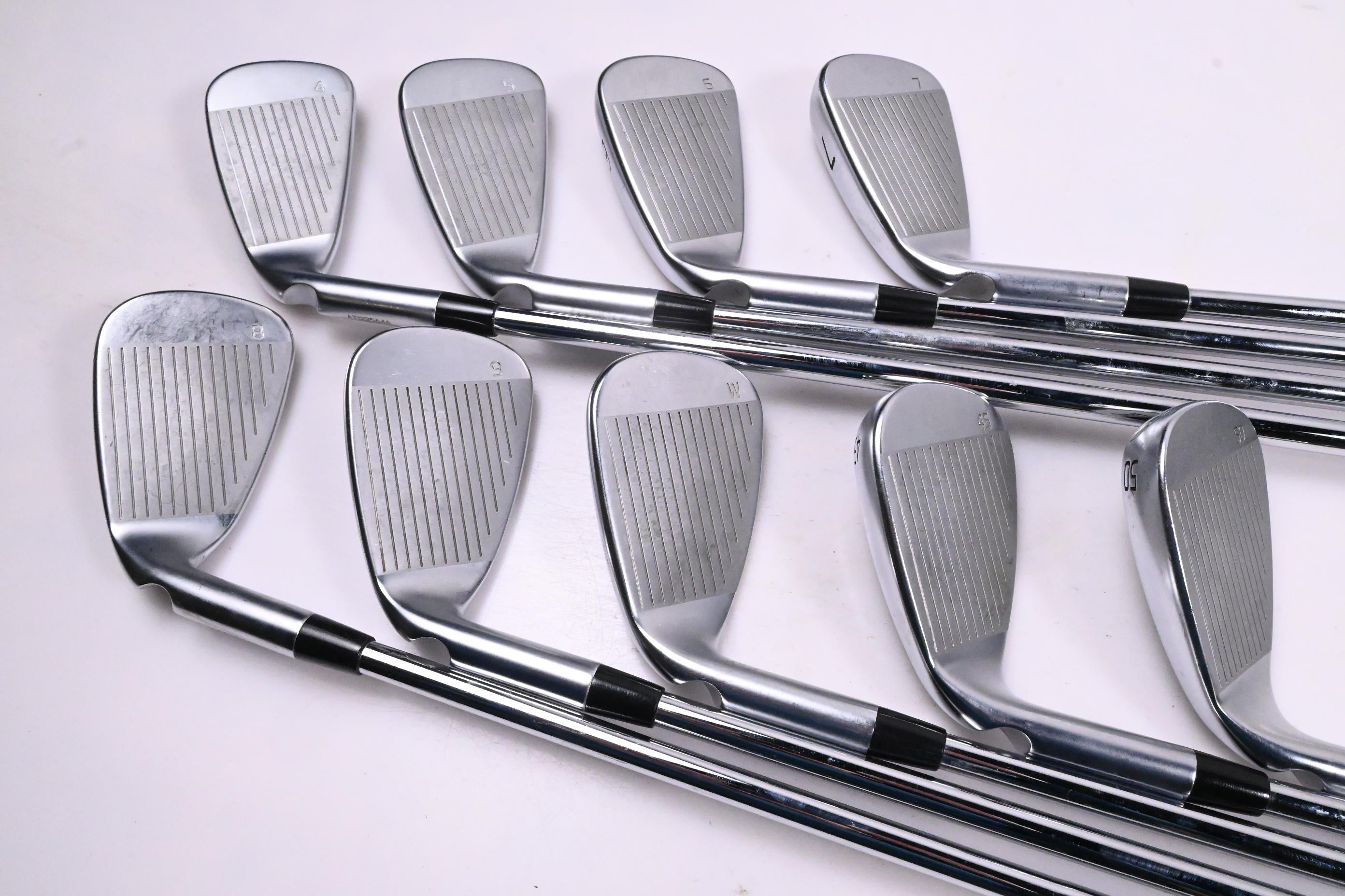 Ping G430 Irons / 4-PW+45°+50° / Red Dot / Stiff Flex Ping AWT 2.0 Shafts