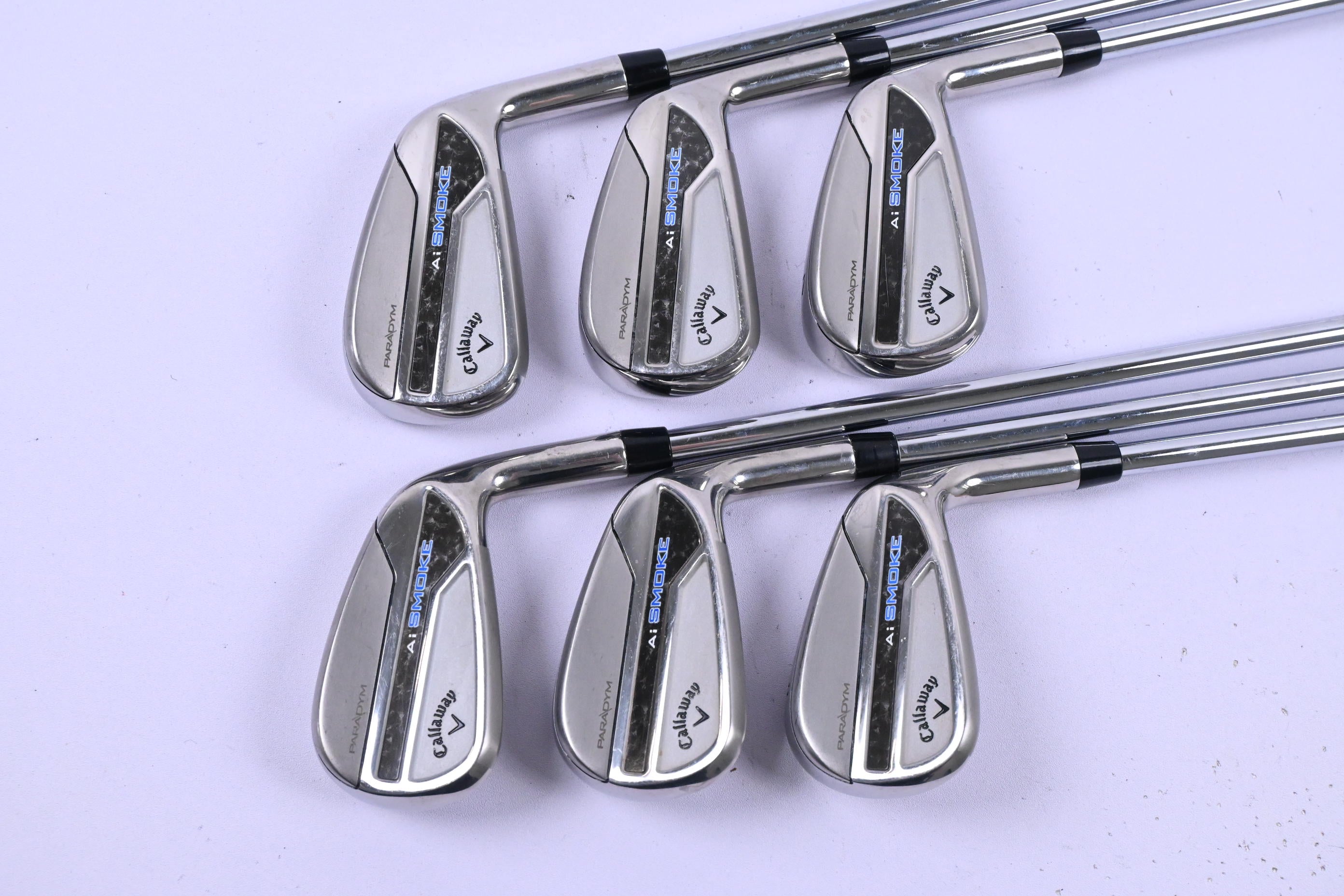 Callaway Paradym Ai Smoke Irons / 5-PW / Regular Flex Elevate MPH 95 Shafts