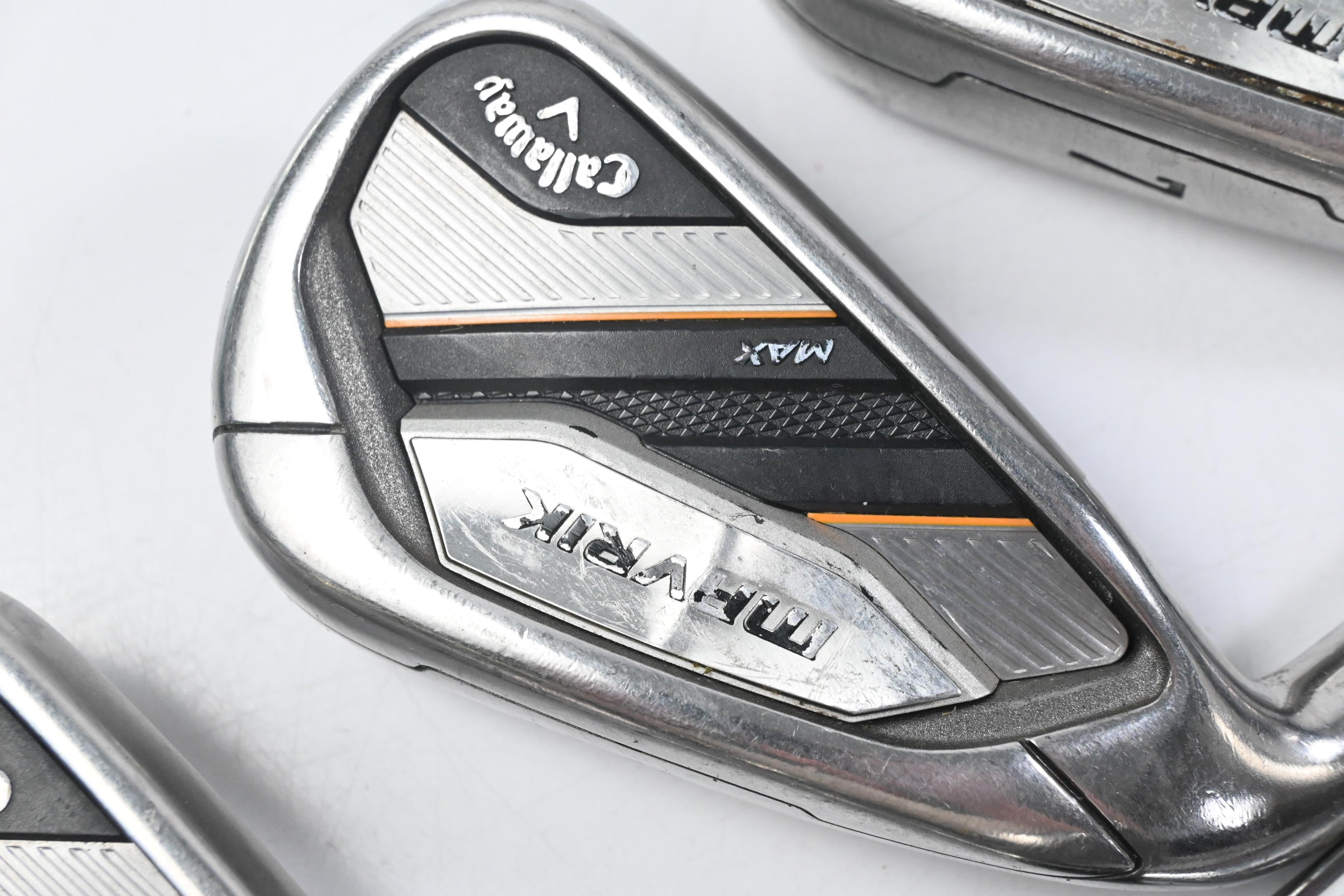 Left Hand Callaway Mavrik Max Irons / 5-PW+SW / Stiff Flex XP 95 S300 Shafts