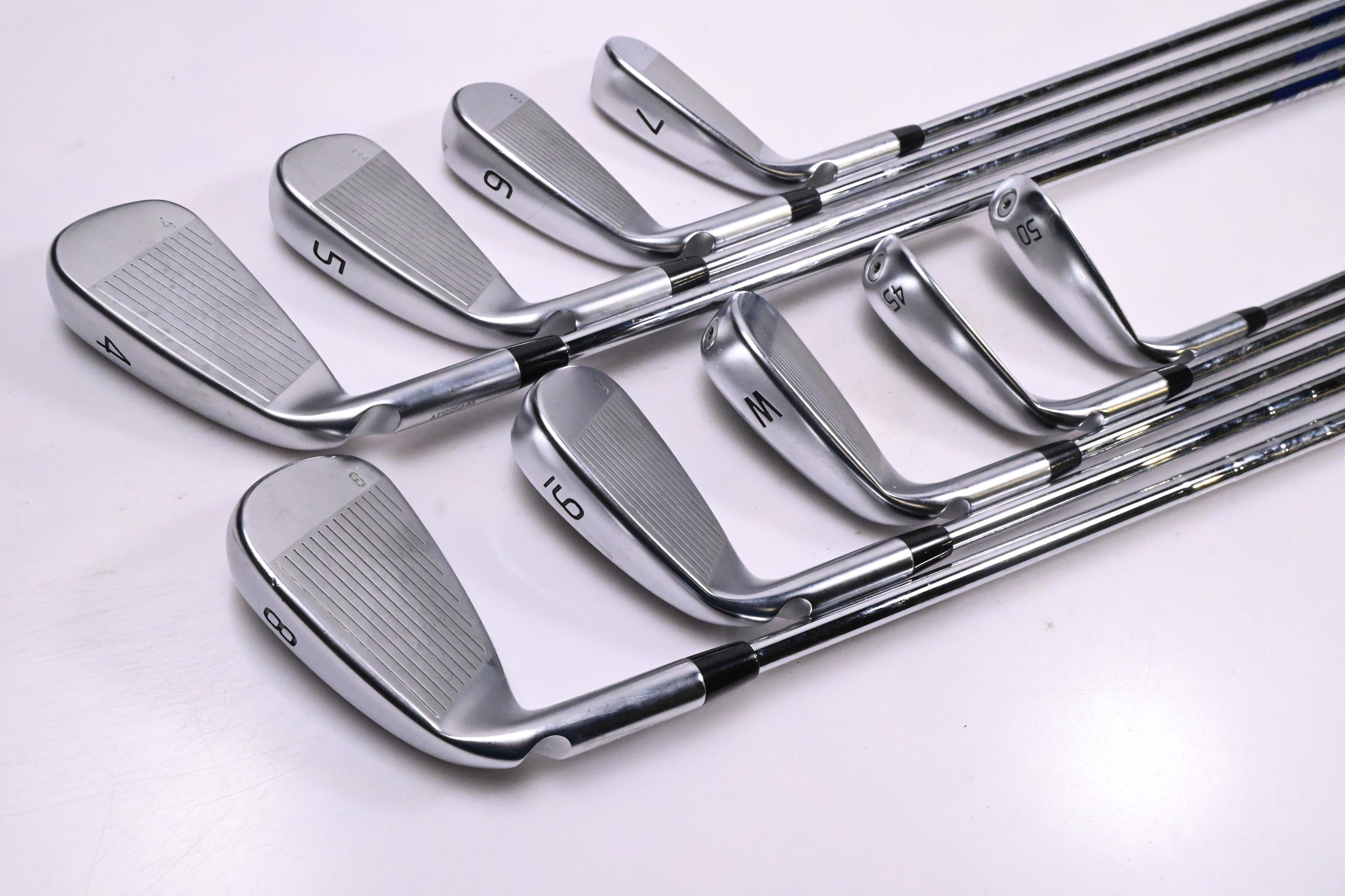 Ping G430 Irons / 4-PW+45°+50° / Red Dot / Stiff Flex Ping AWT 2.0 Shafts