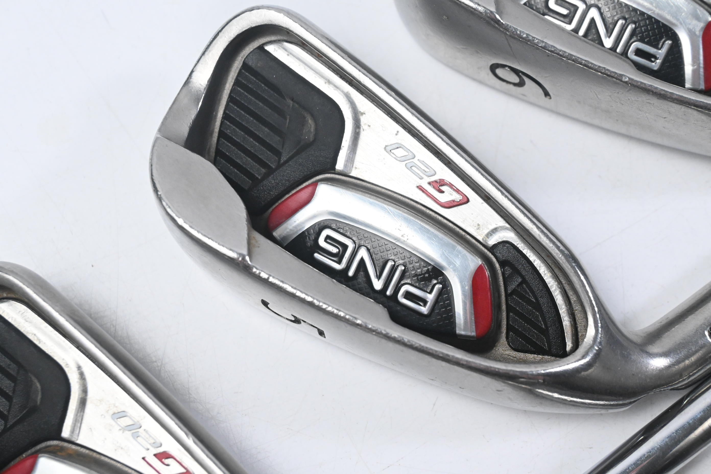Left Hand Ping G20 Irons / 4-PW / Black Dot / Regular Flex Ping CFS Shafts