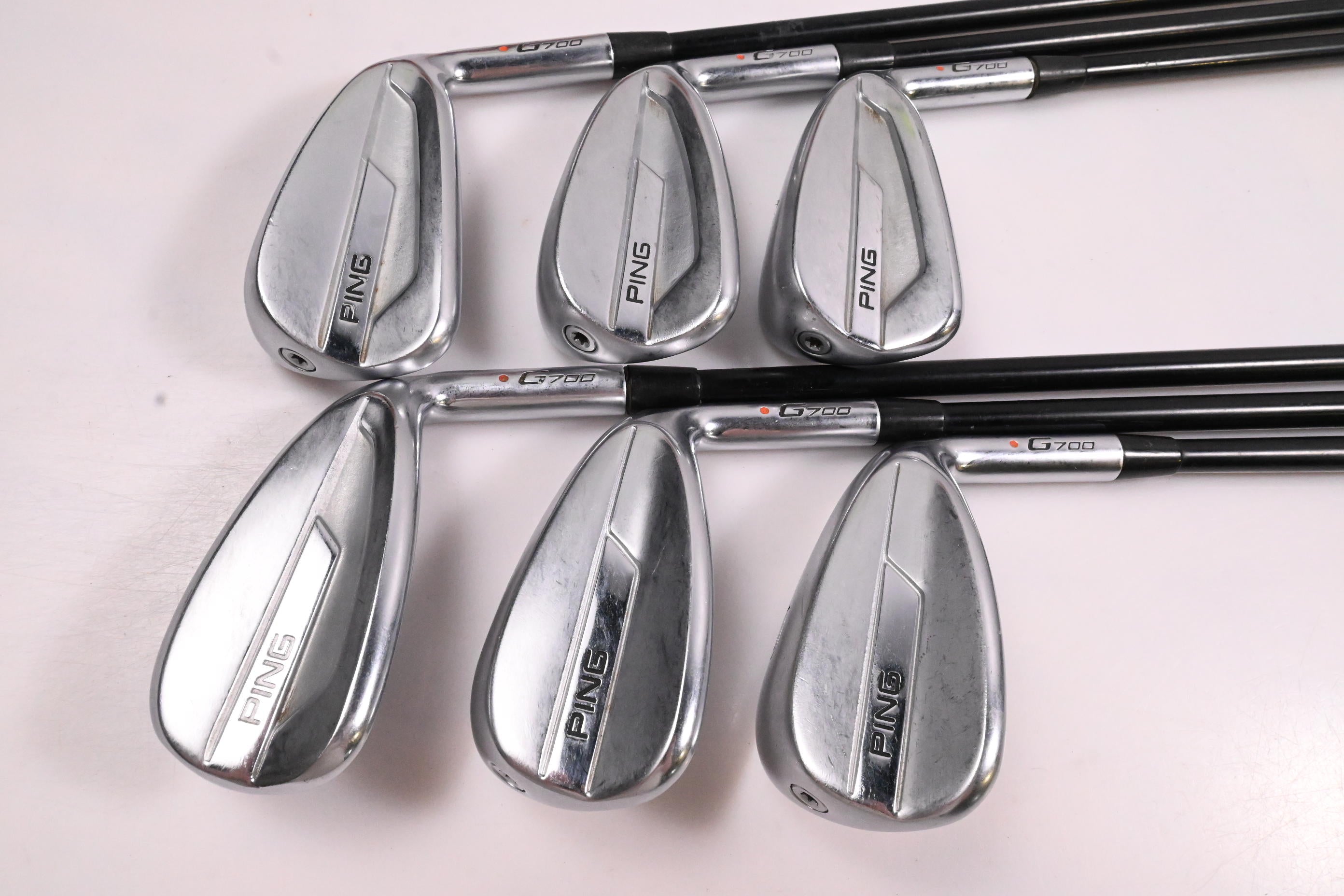 Ping G700 Irons / 5-PW / Orange Dot / Regular Flex Ping Alta CB Shafts