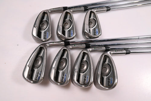 Ping G Series Irons / 5-PW+SW / Green Dot / Stiff Flex Ping AWT 2.0 Shafts