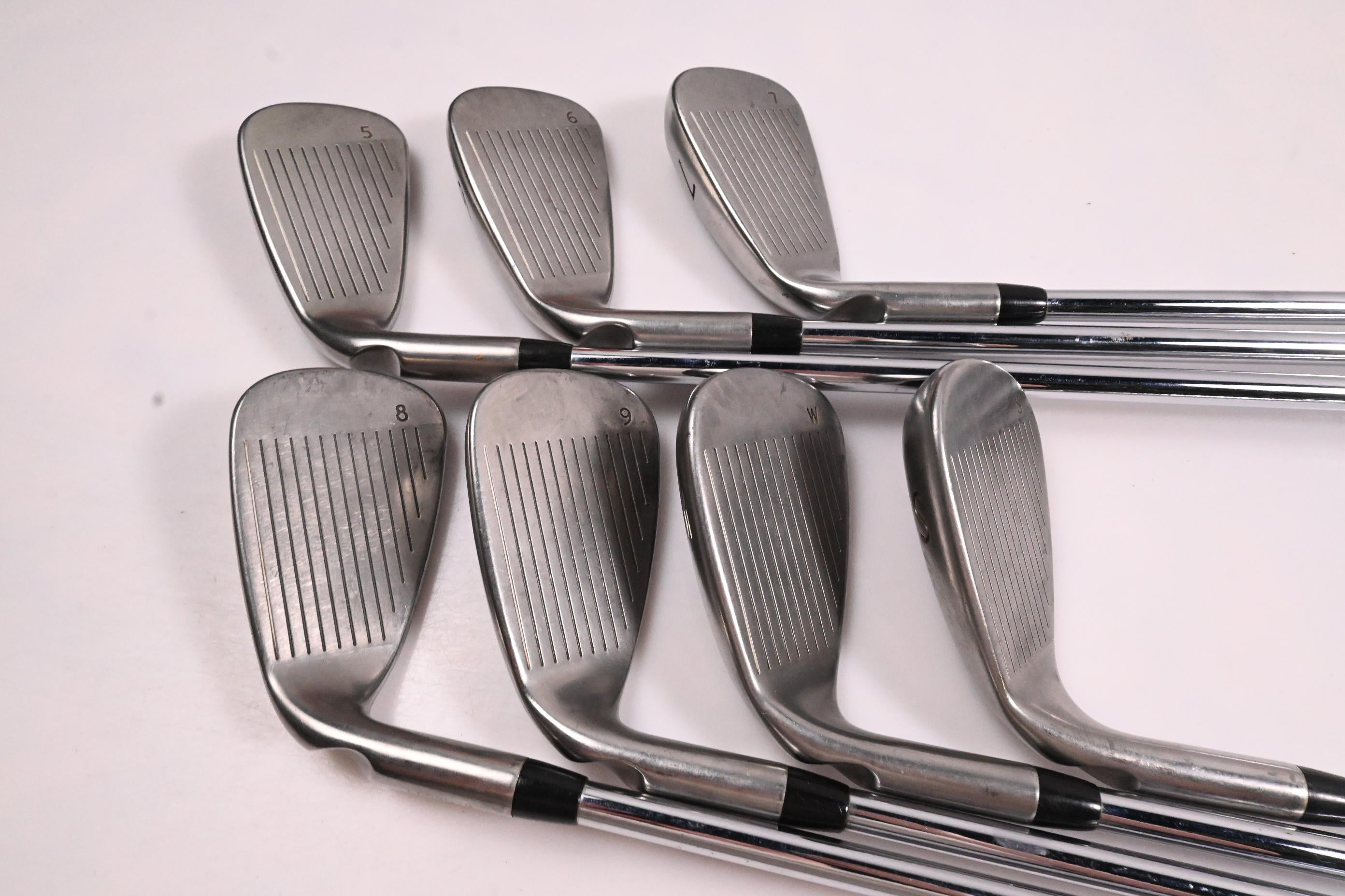Ping G Series Irons / 5-PW+SW / Green Dot / Stiff Flex Ping AWT 2.0 Shafts