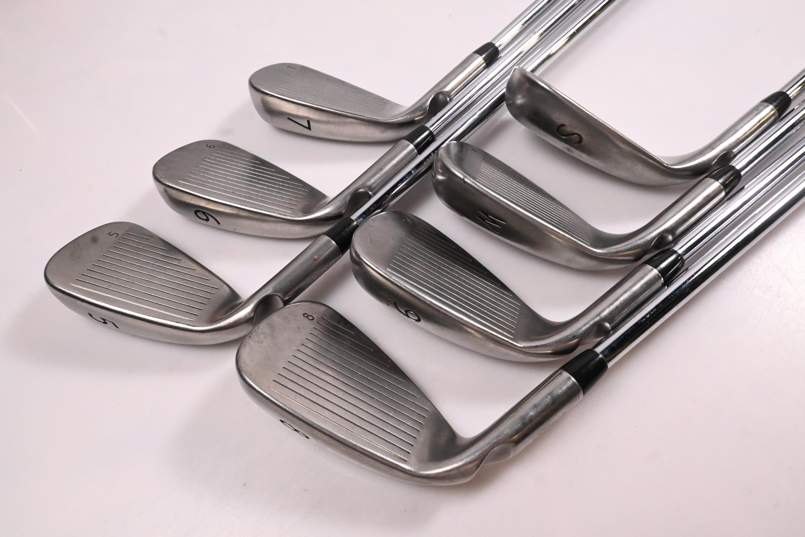 Ping G Series Irons / 5-PW+SW / Green Dot / Stiff Flex Ping AWT 2.0 Shafts