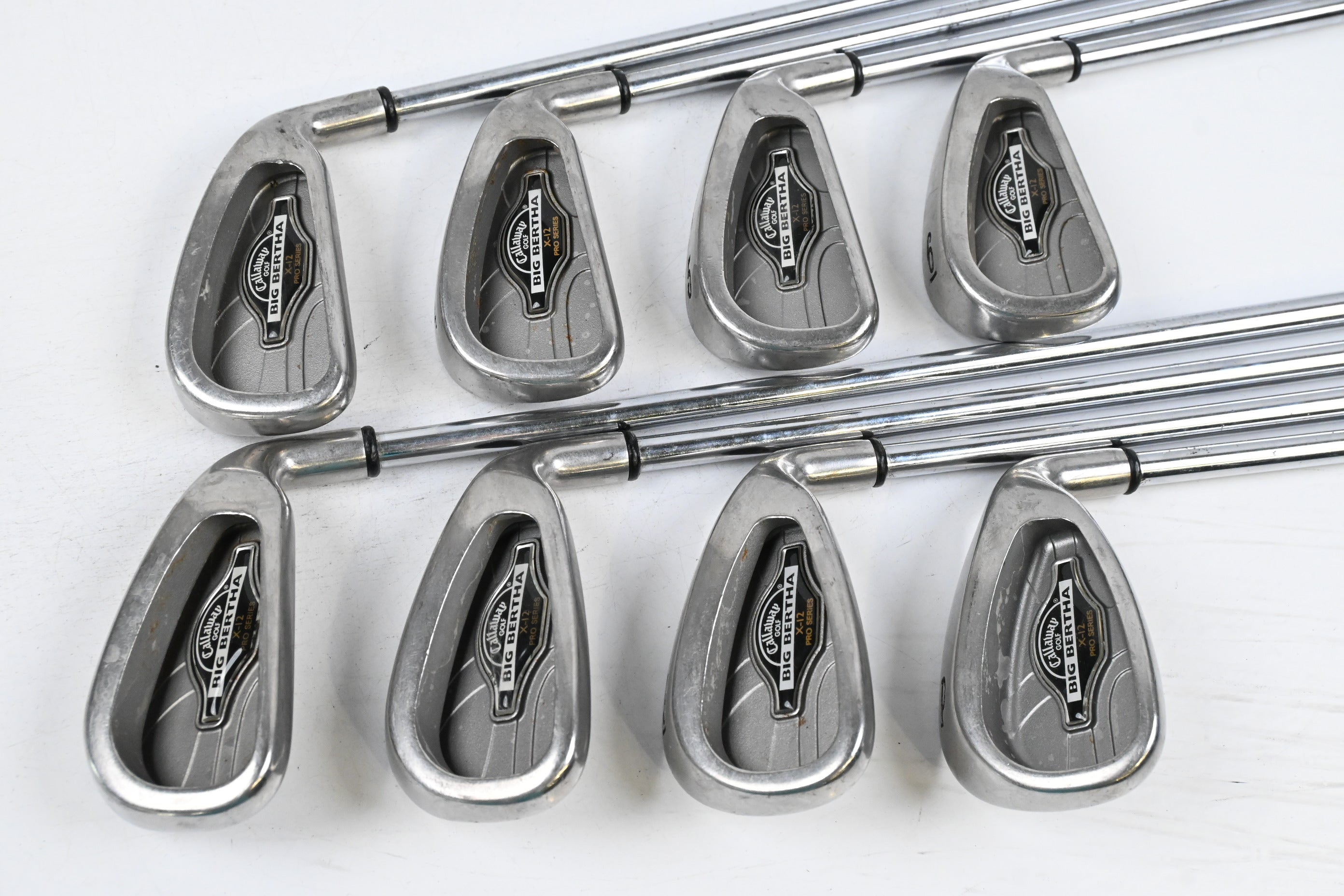 Callaway X-12 Pro Series Irons / 3-PW / Stiff Flex Callaway Rifle Shafts