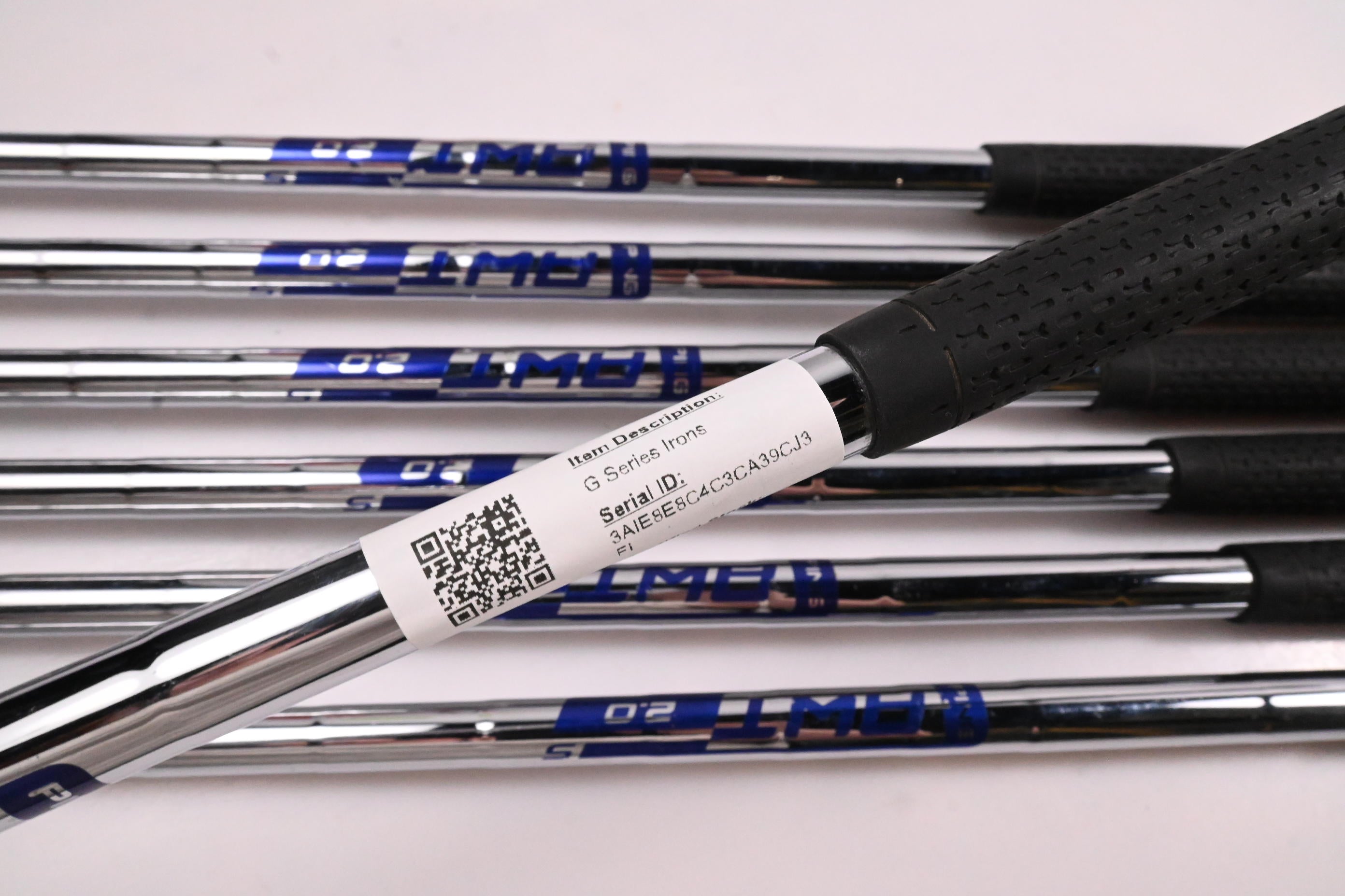 Ping G Series Irons / 5-PW+SW / Green Dot / Stiff Flex Ping AWT 2.0 Shafts
