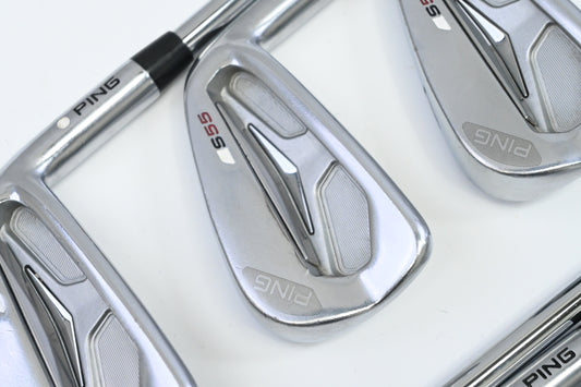 Ping S55 Irons / 5-PW / White Dot / Stiff Flex Ping Z-Z65 Shaft