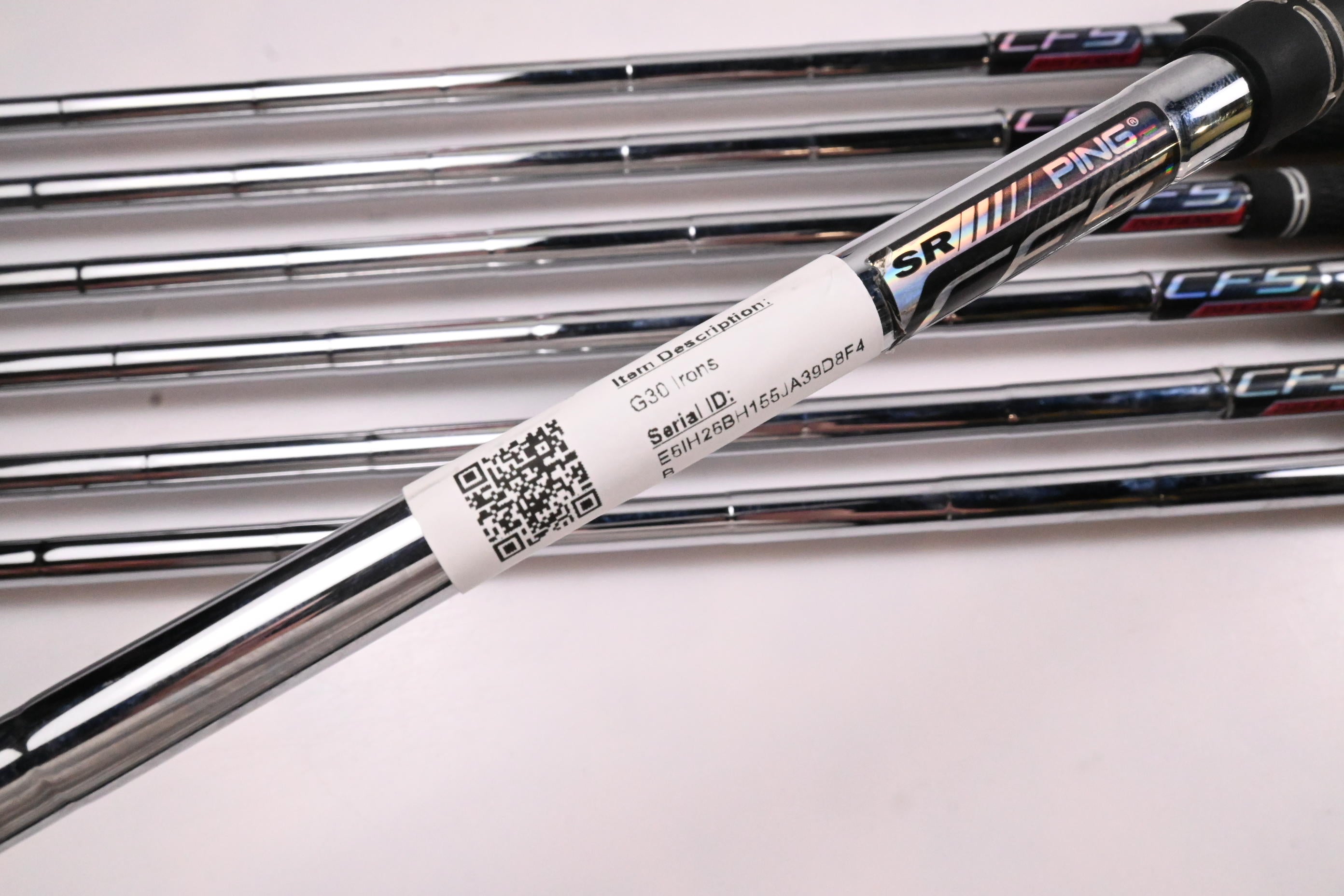 Ping G30 Irons / 5-PW+SW / Blue Dot / Senior Flex Ping CFS Distance Shafts