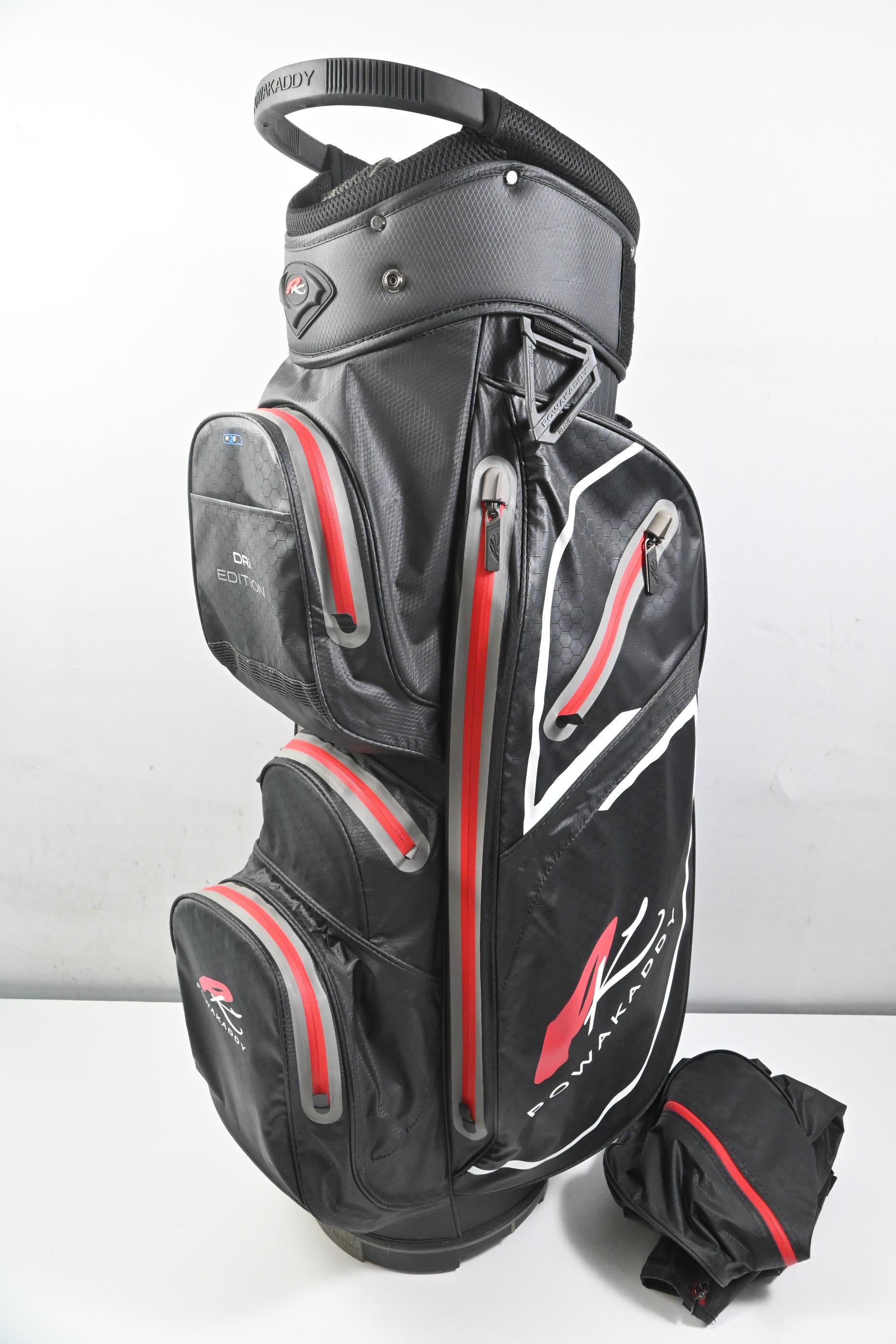 Powakaddy Dri Edition Cart Bag / 14-Way Divider / Black, Red