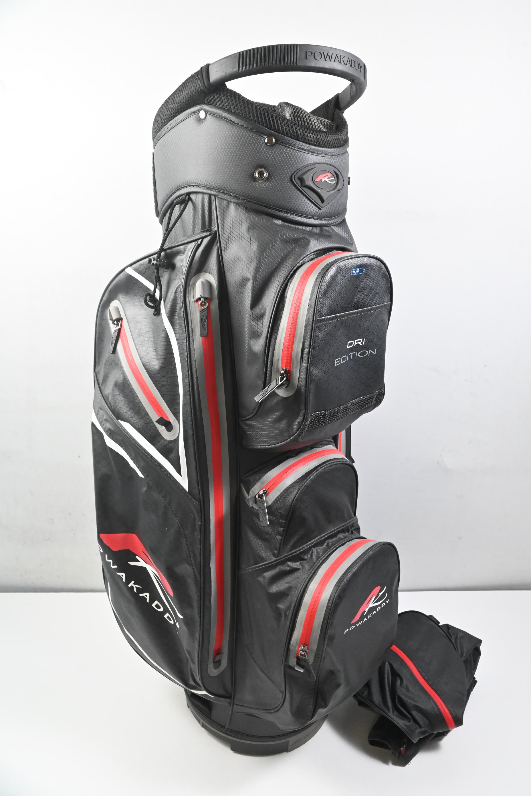 Powakaddy Dri Edition Cart Bag / 14-Way Divider / Black, Red