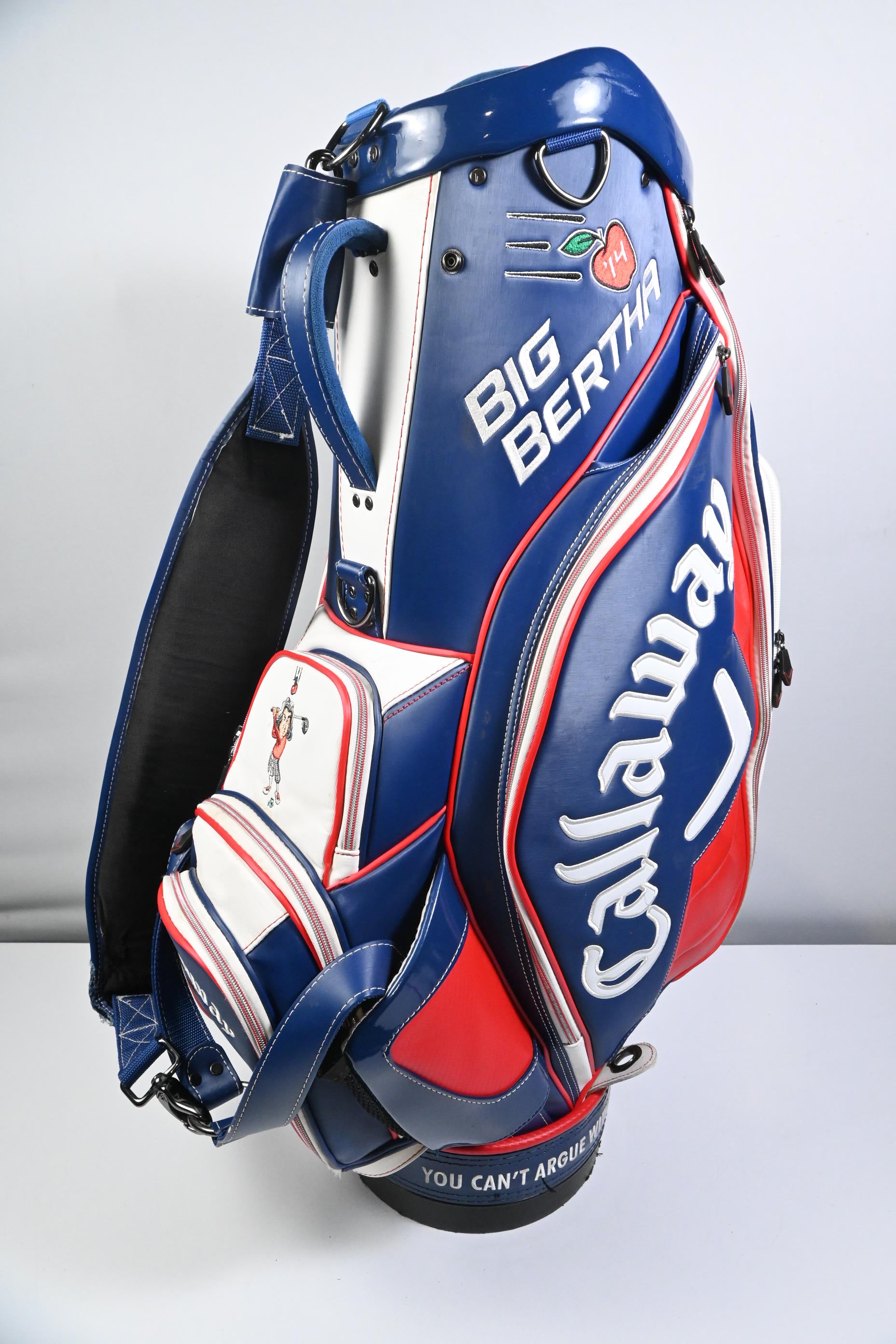 Callaway Big Bertha Tour Bag + Headcovers / 6-Way Divider / Navy, White & Red