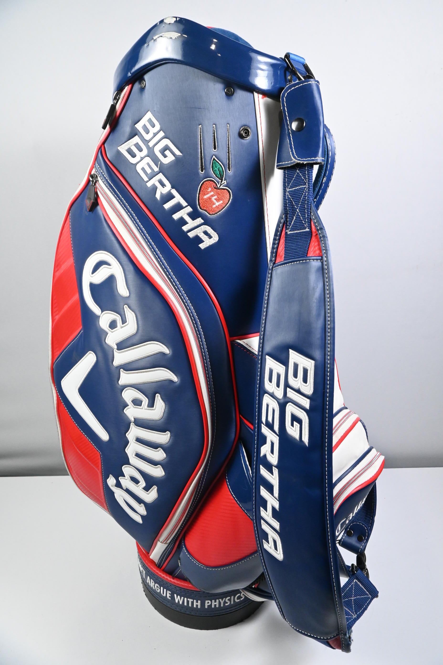Callaway Big Bertha Tour Bag + Headcovers / 6-Way Divider / Navy, White & Red