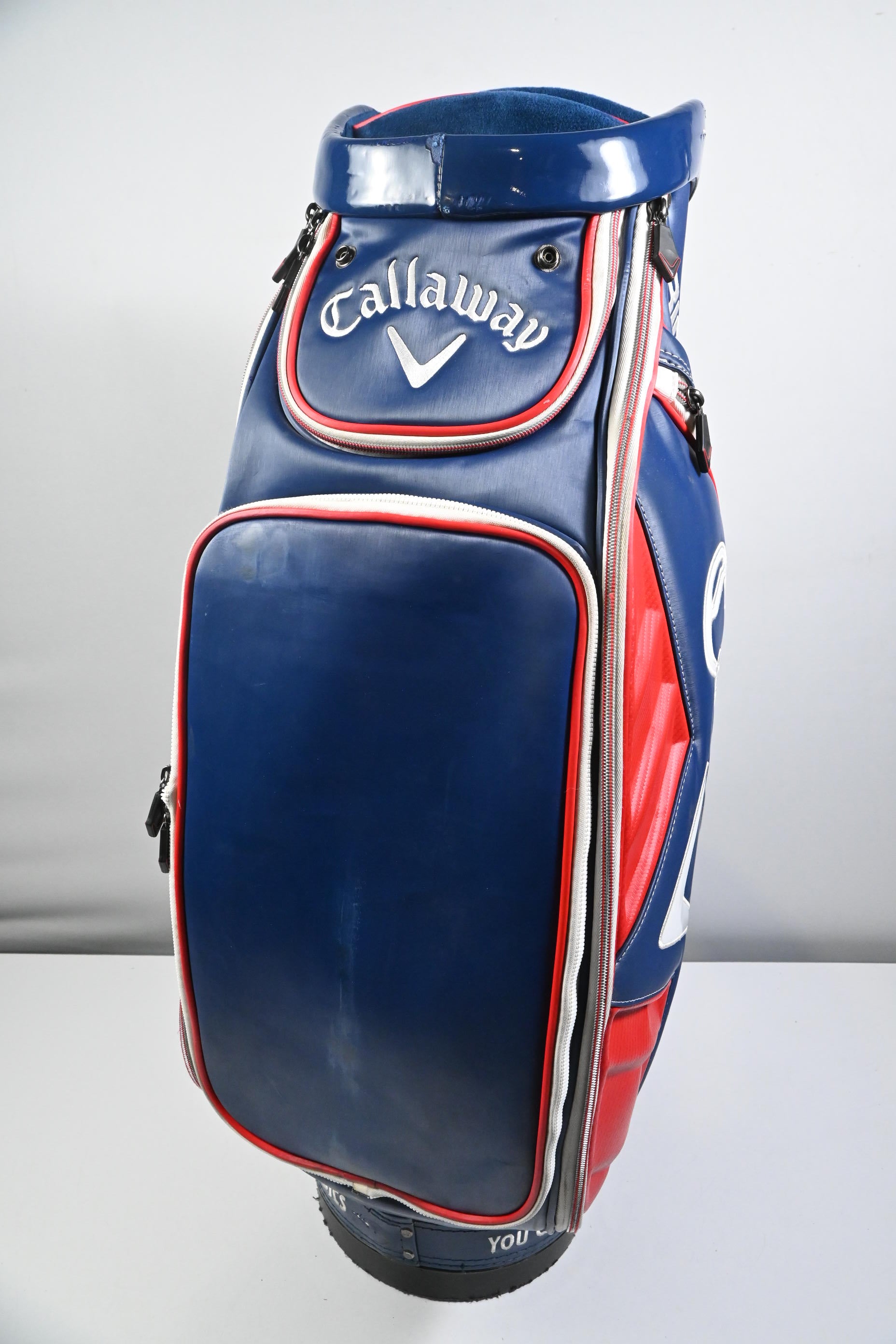 Callaway Big Bertha Tour Bag + Headcovers / 6-Way Divider / Navy, White & Red