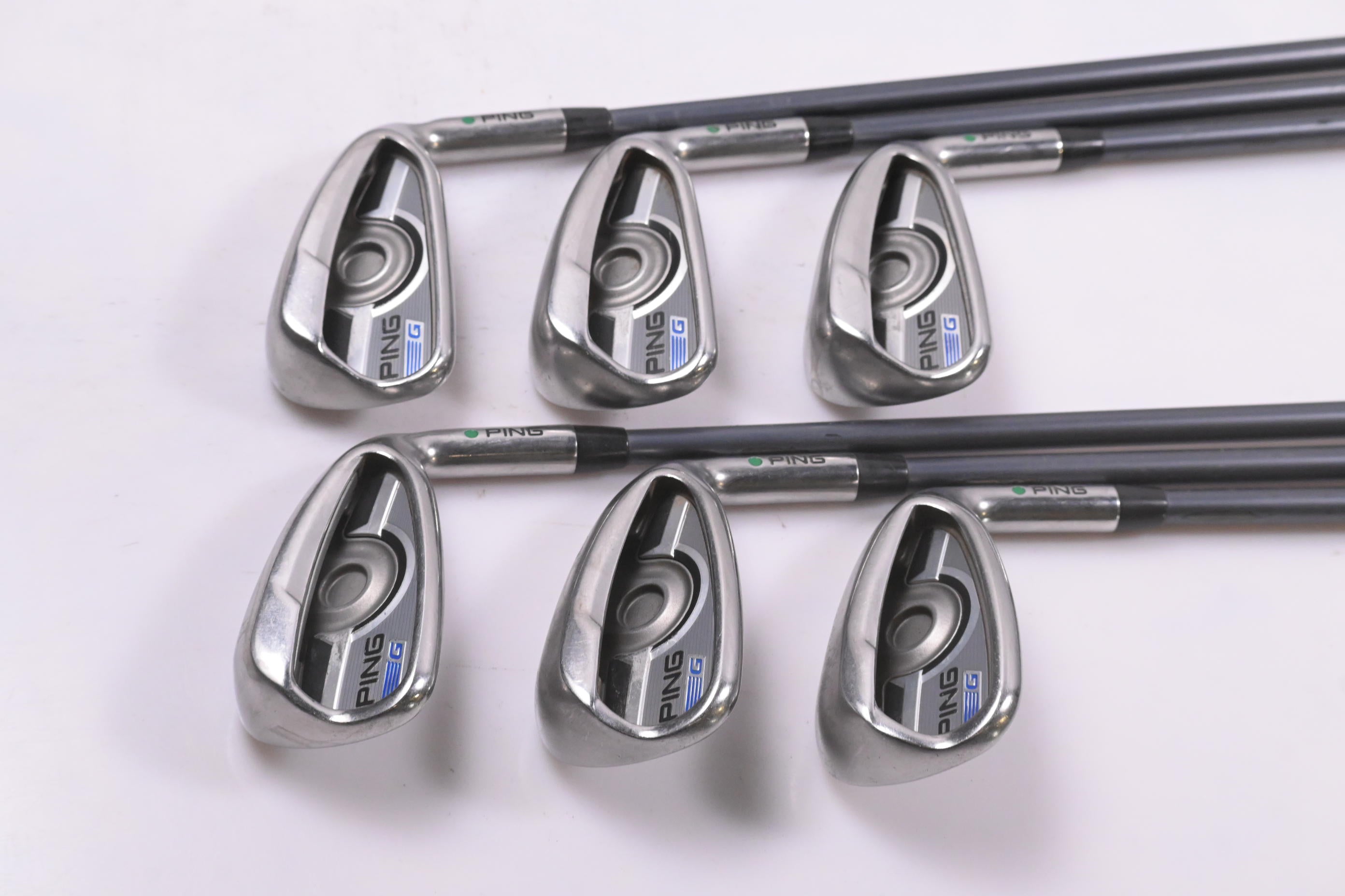 Ping G Series Irons / 5-PW / Green Dot / Regular Flex Ping CFS 70 Shafts