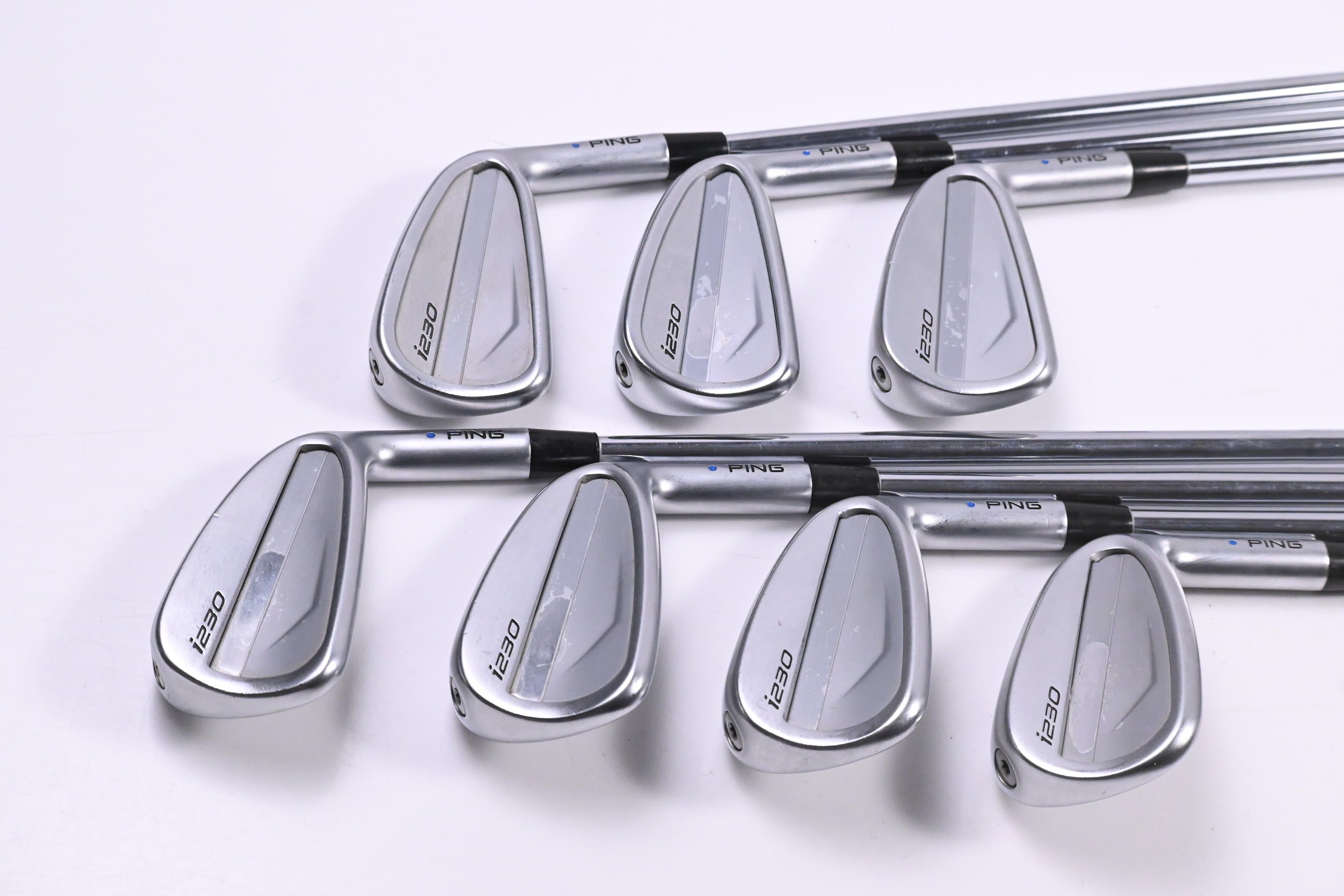 Ping i230 Irons / 4-PW / Blue Dot / Stiff Flex Dynamic Gold 105 S300 Shafts