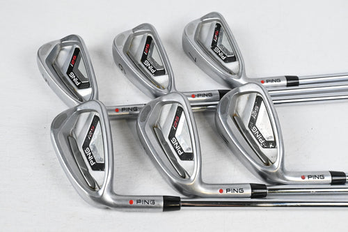 Left hand Ping i25 Irons / 5-PW / Red Dot / Senior Flex Ping CFS Shafts