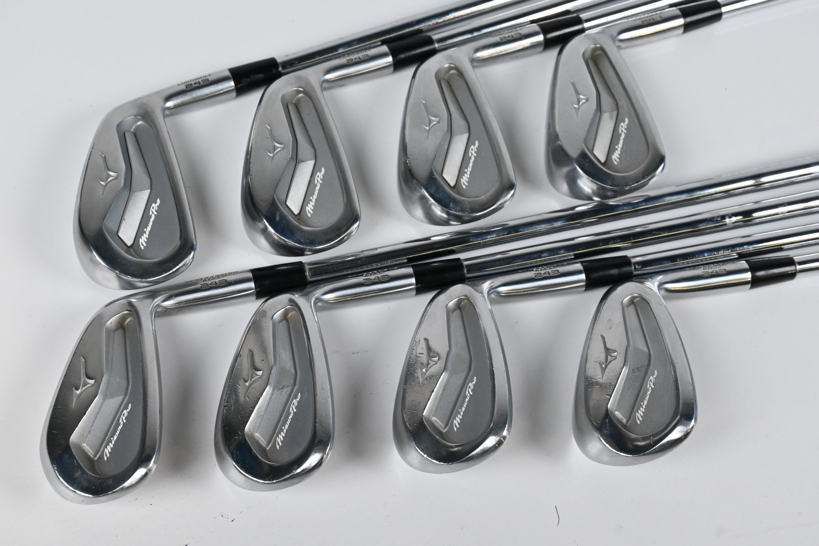 Mizuno Pro 245 Irons / 4-PW+GW / Stiff Flex KBS $-Taper 130 Shafts