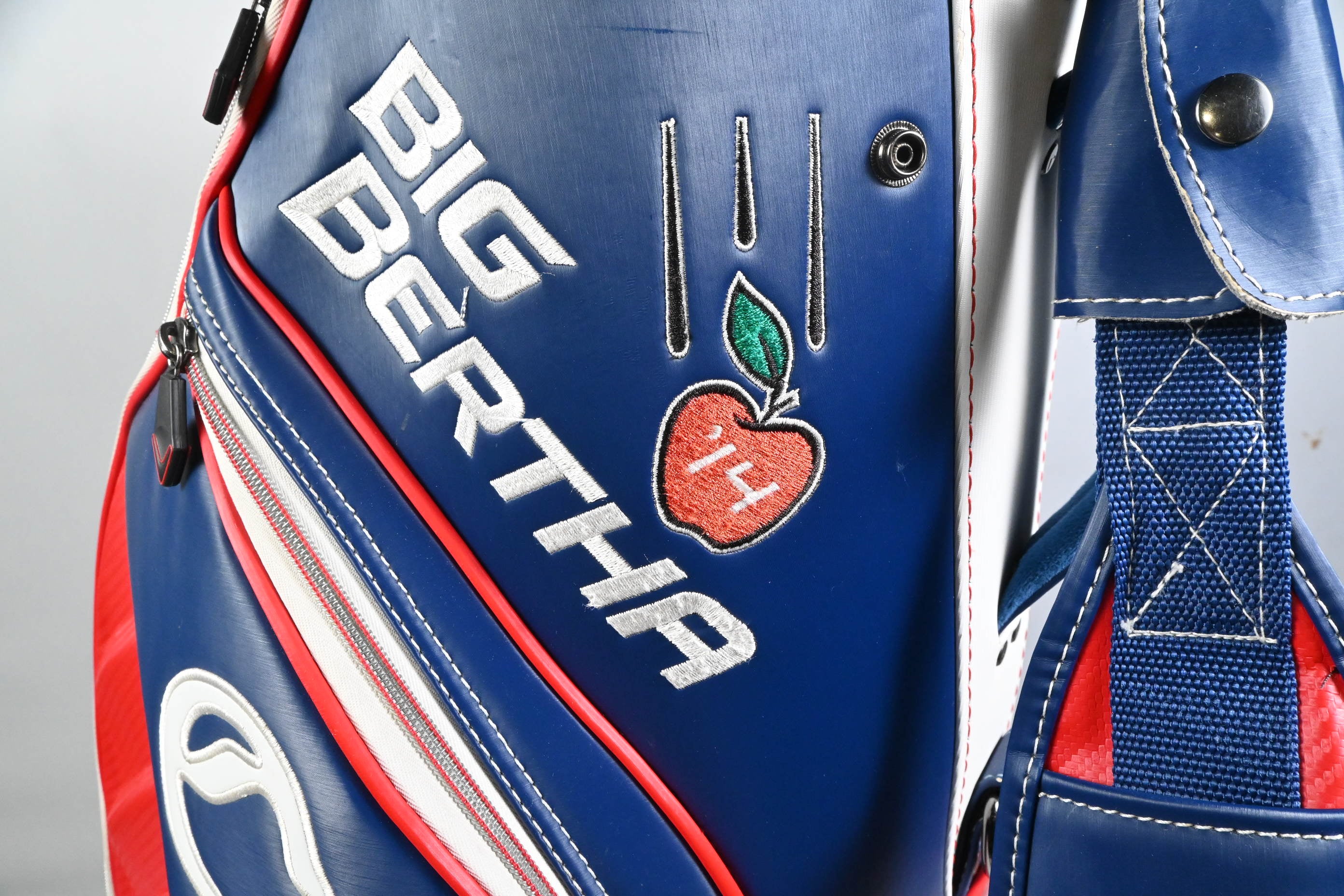 Callaway Big Bertha Tour Bag + Headcovers / 6-Way Divider / Navy, White & Red