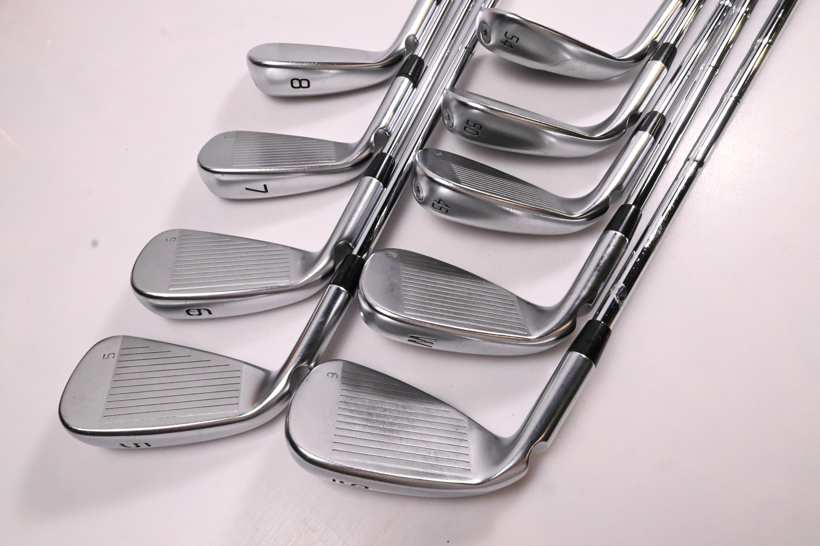 Ping G430 Irons / 5-PW+45°+50°+54° / Red Dot / Stiff Flex Dynamic Gold Mid 100