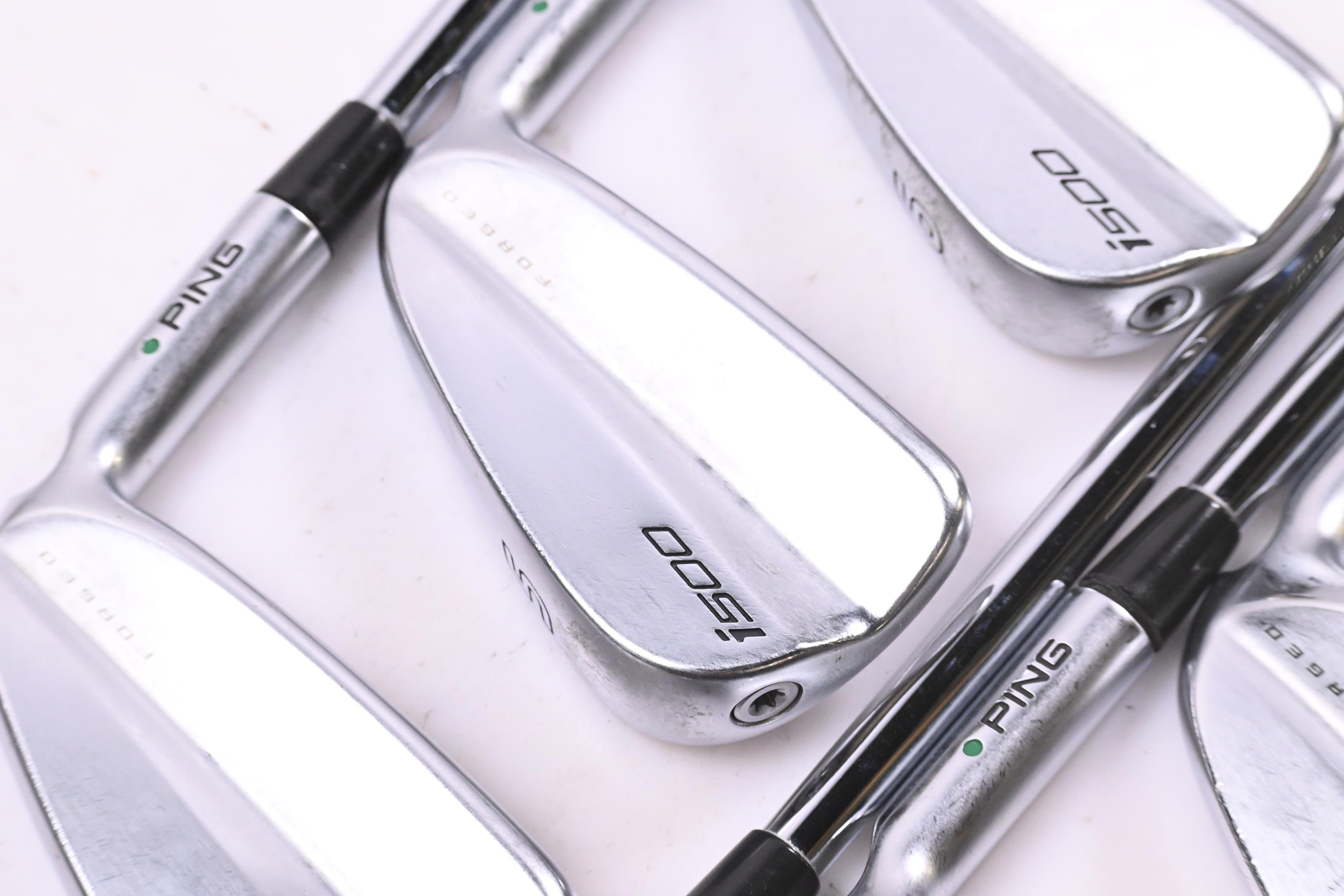 Ping i500 Irons / 4-PW / Blue Dot / Regular Flex Ping AWT 2.0 Shafts