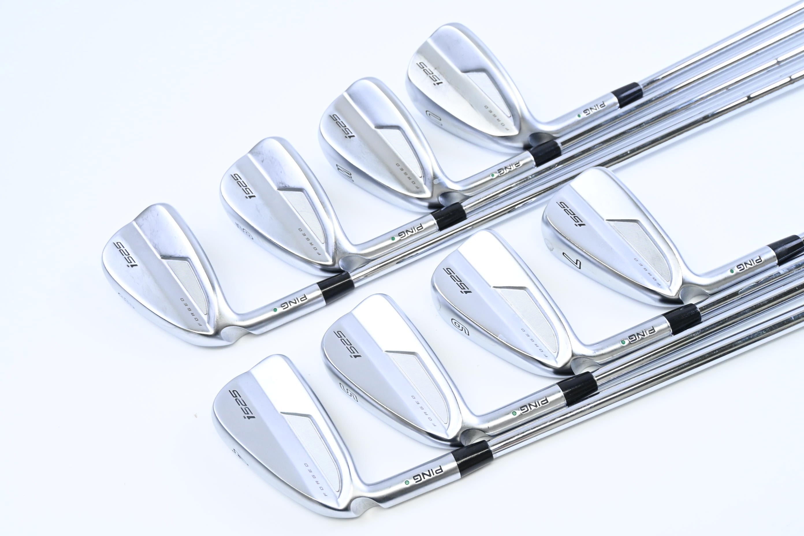 Left Hand Ping i525 Irons / 4-PW+UW / Green Dot / Regular Flex Ping AWT 2.0