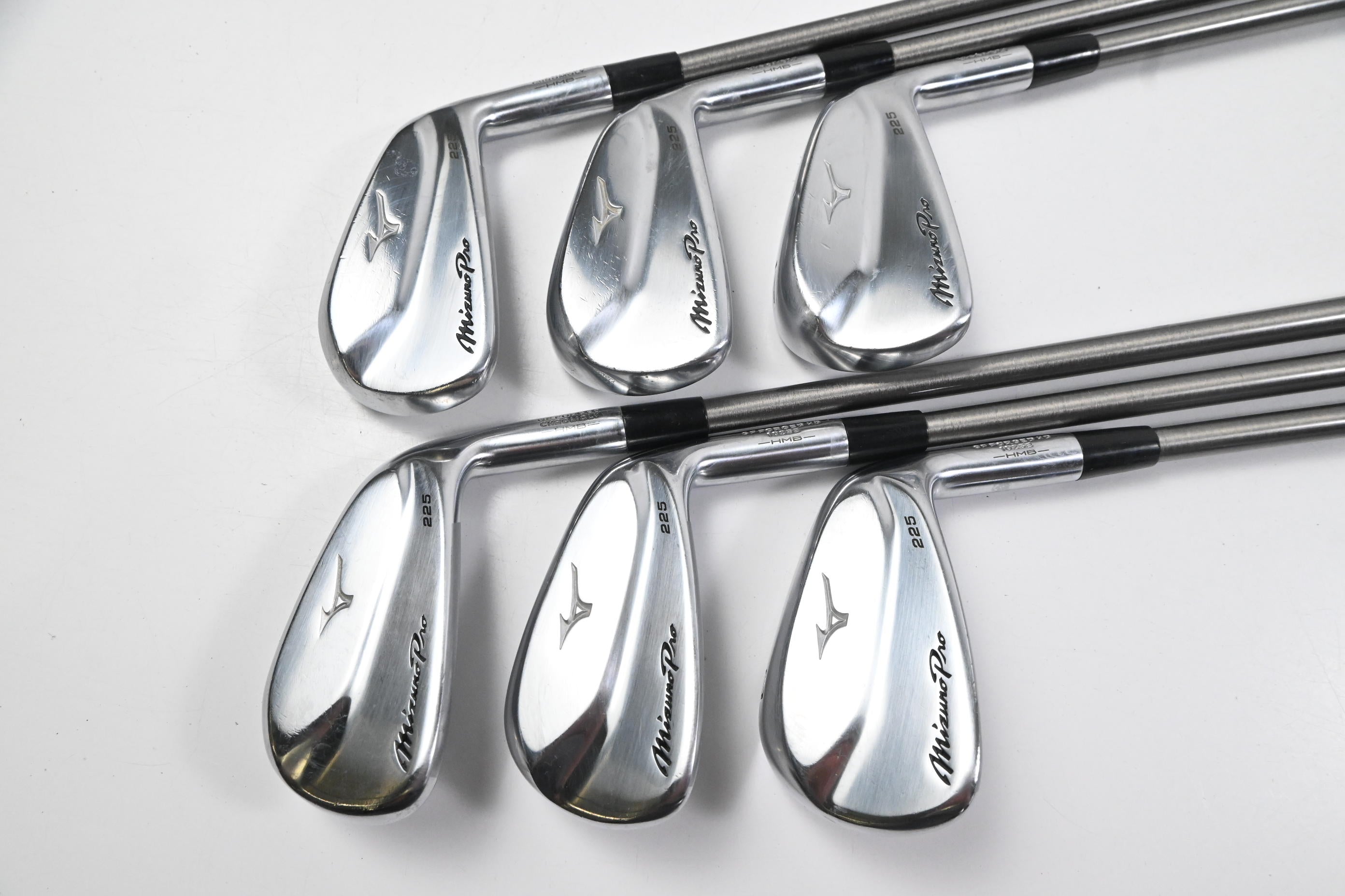 Mizuno Pro 225 Irons / 5-PW / Regular Flex Aerotech Steelfiber i95 Shafts