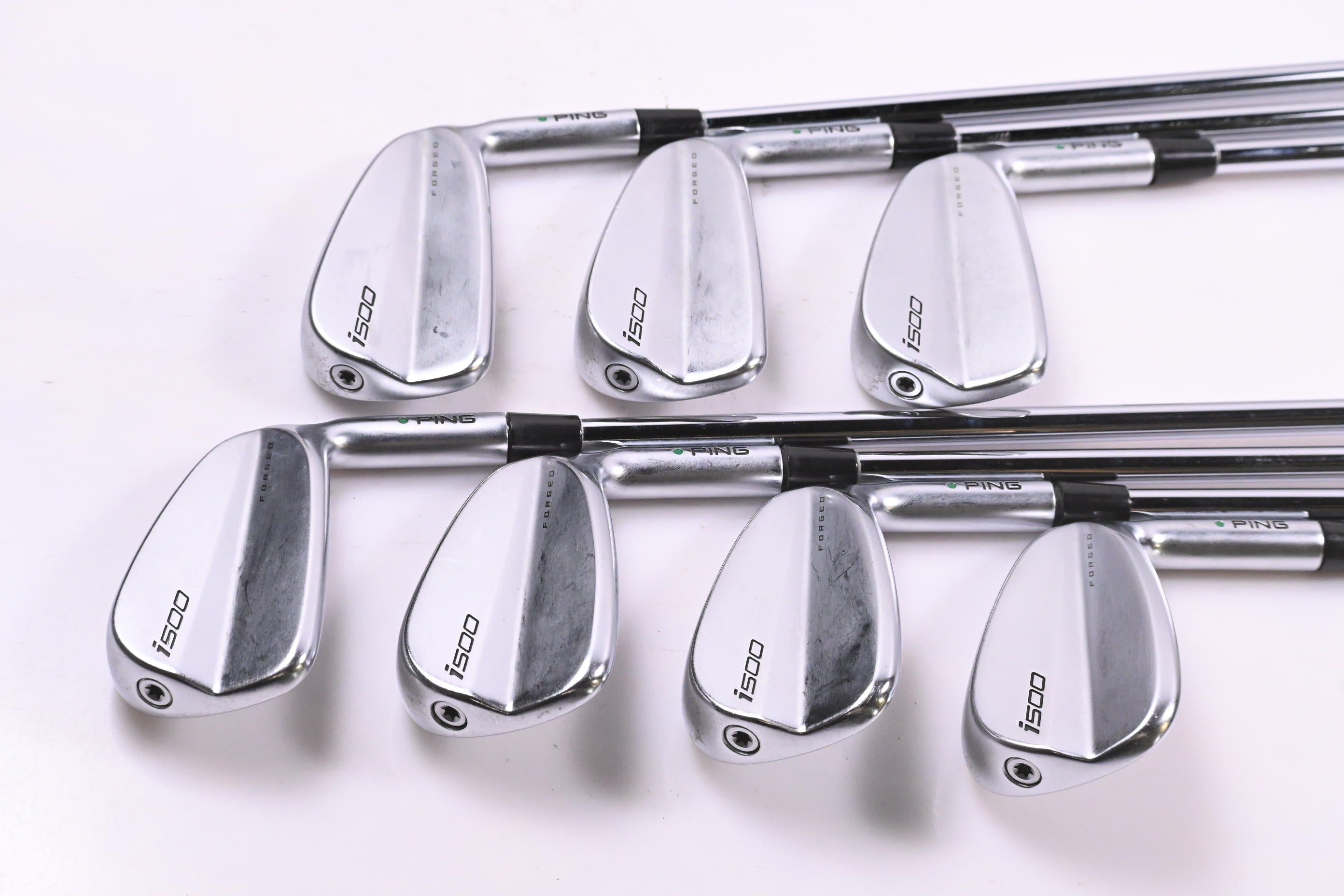 Ping i500 Irons / 4-PW / Blue Dot / Regular Flex Ping AWT 2.0 Shafts