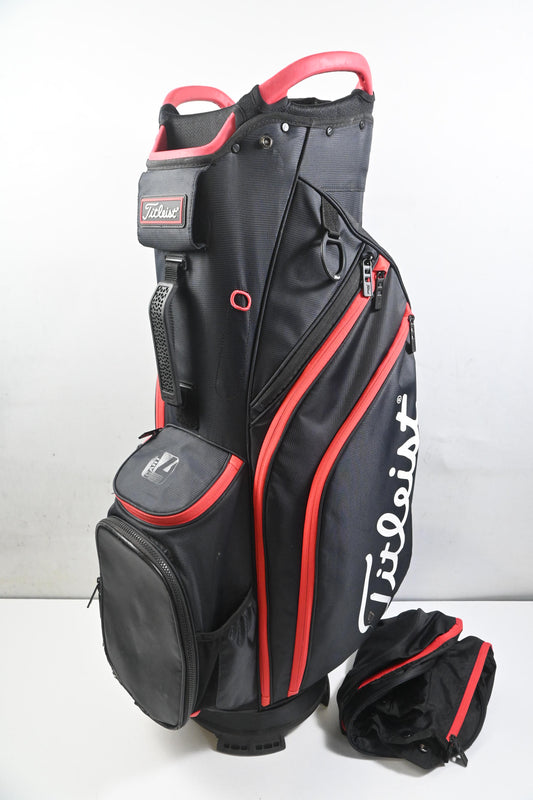 Titleist Cart 14 Cart Bag / 14-Way Divider / Black, Red