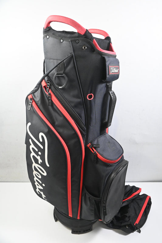 Titleist Cart 14 Cart Bag / 14-Way Divider / Black, Red