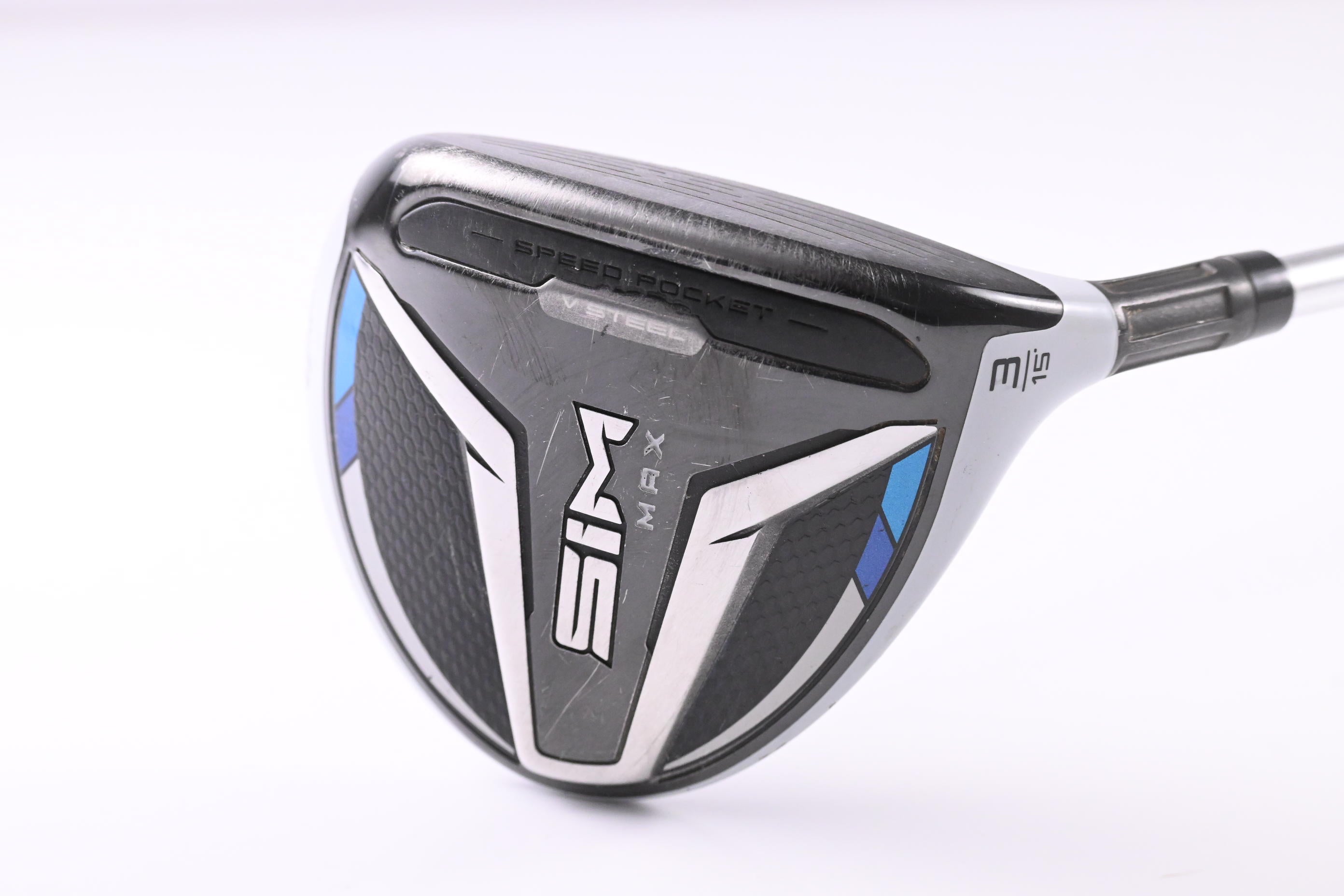 Taylormade SIM Max #3 Wood / 15 Degree / Stiff Flex Tensei CK Blue 70 Shaft