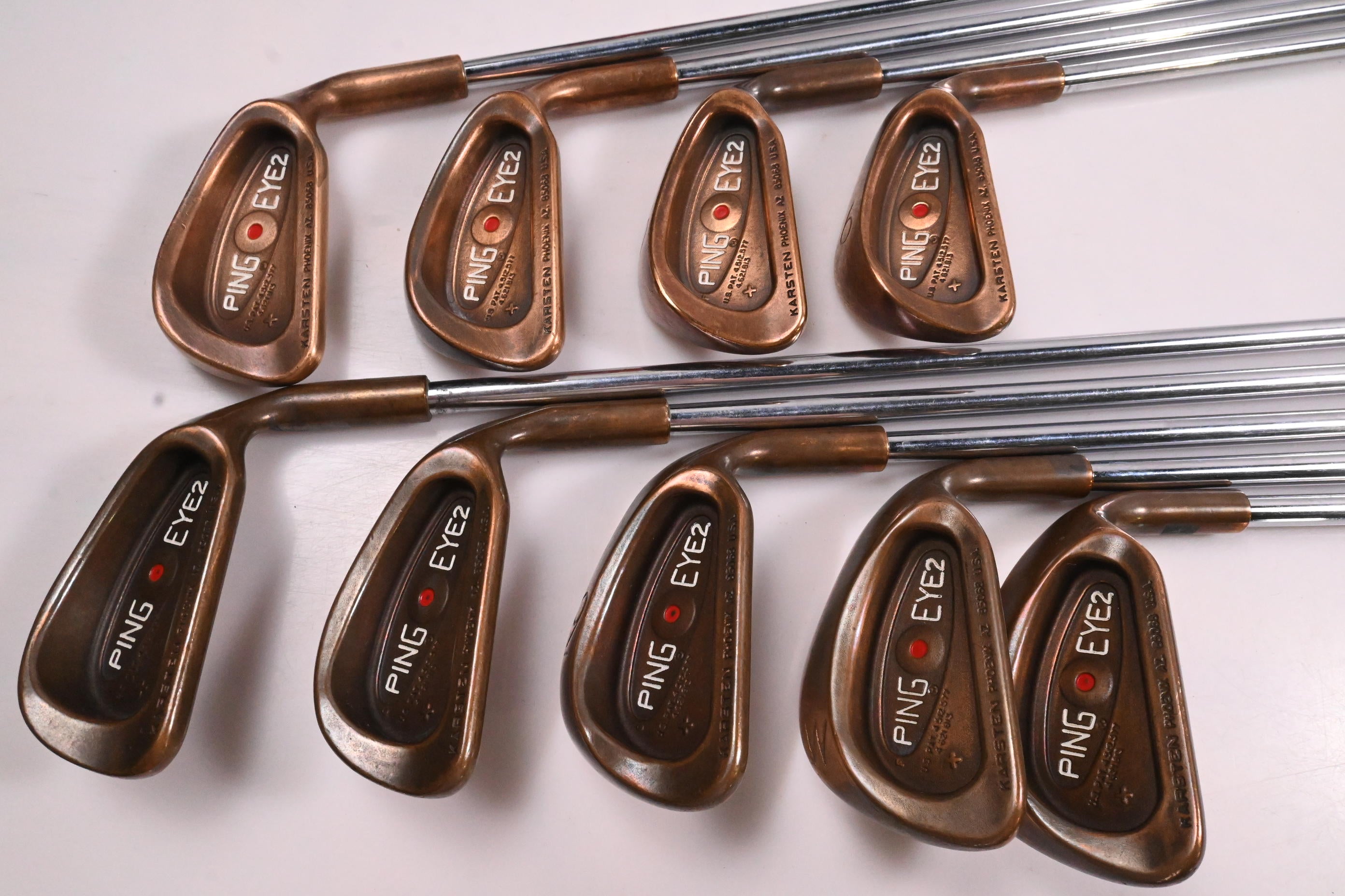 Ping Eye 2 + BeCu Irons / 3-PW+SW / Red Dot / Regular Flex Ping Shafts