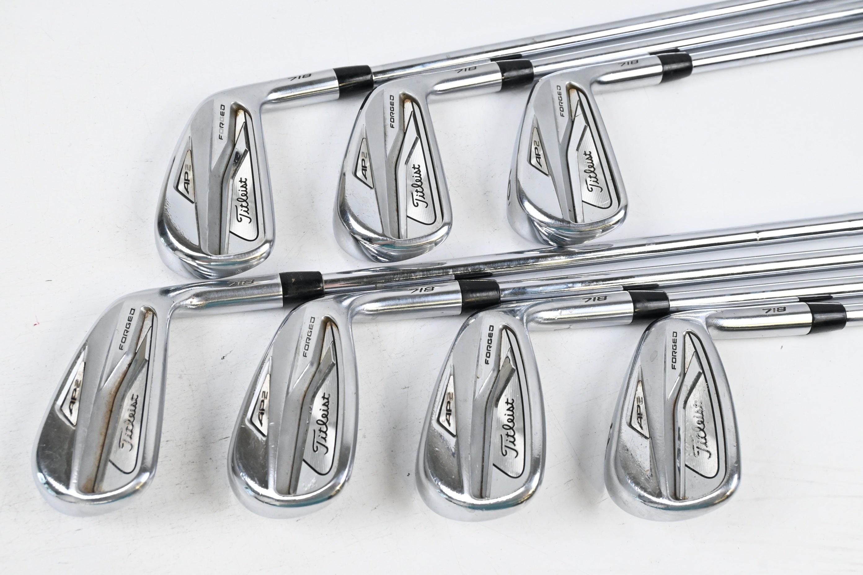 Titleist 718 AP2 Irons / 4-PW / Stiff Flex AMT Tour White S300 Shafts