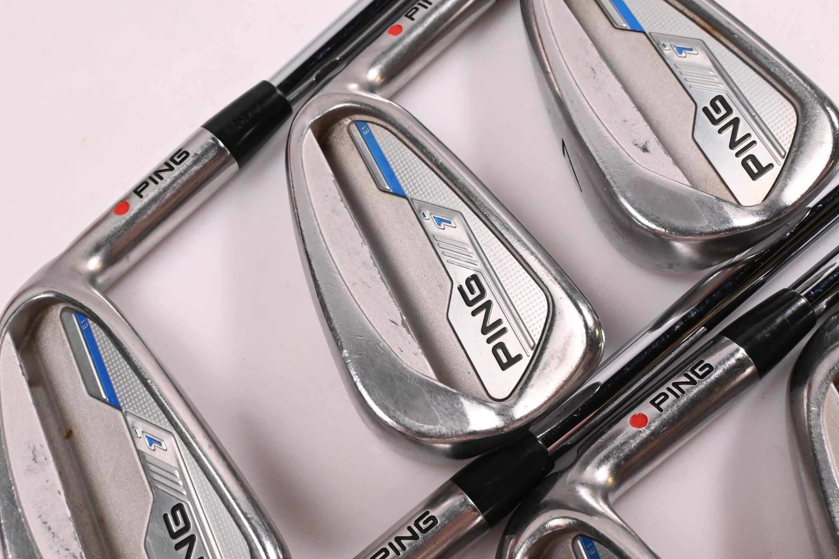 Ping i-Series E1 Irons / 5-PW / Red Dot / Stiff Flex Dynamic Gold S300 Shafts