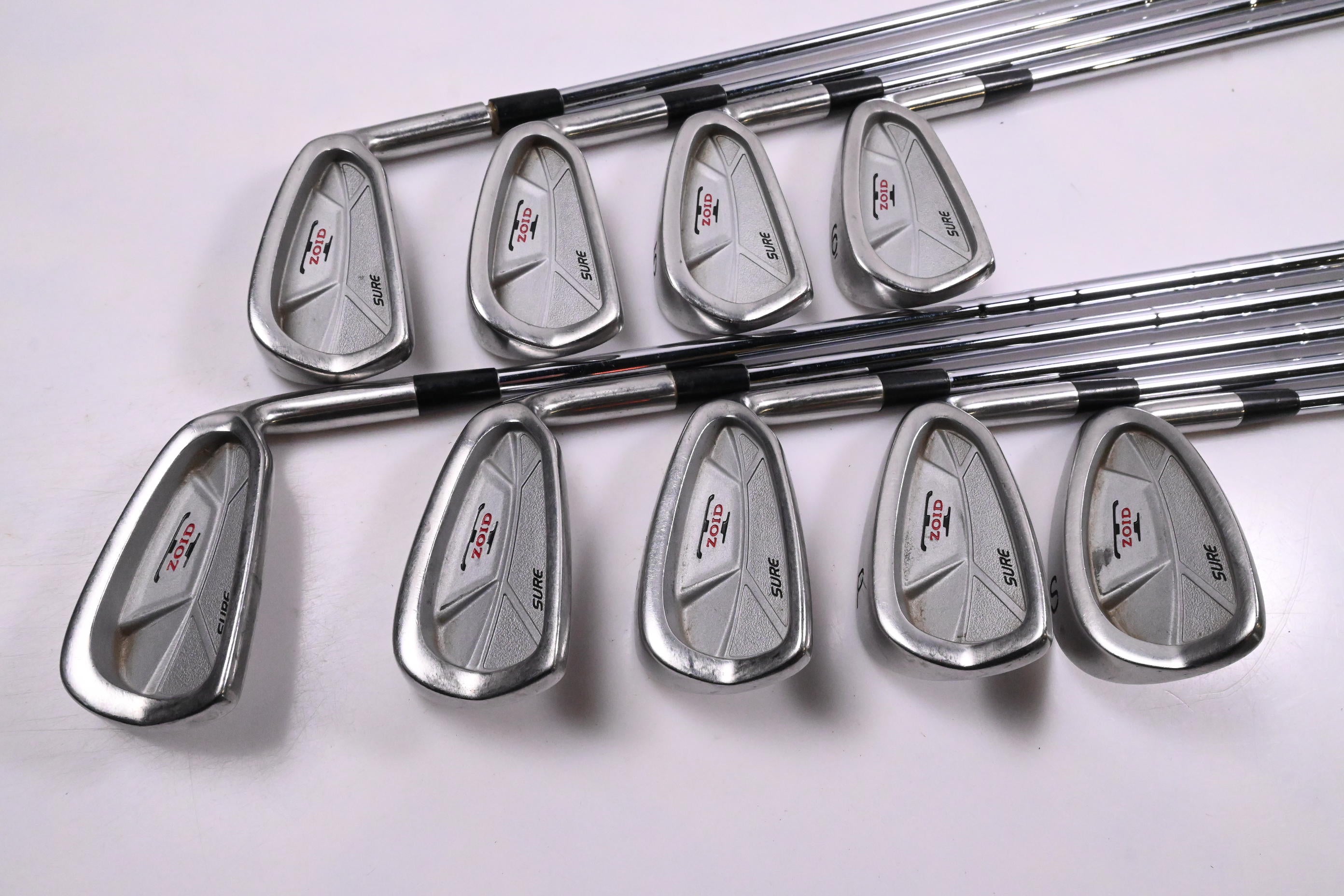 Mizuno T-Zoid Sure Irons / 3-PW+SW / Stiff Flex Dynaflex 3200 Shafts