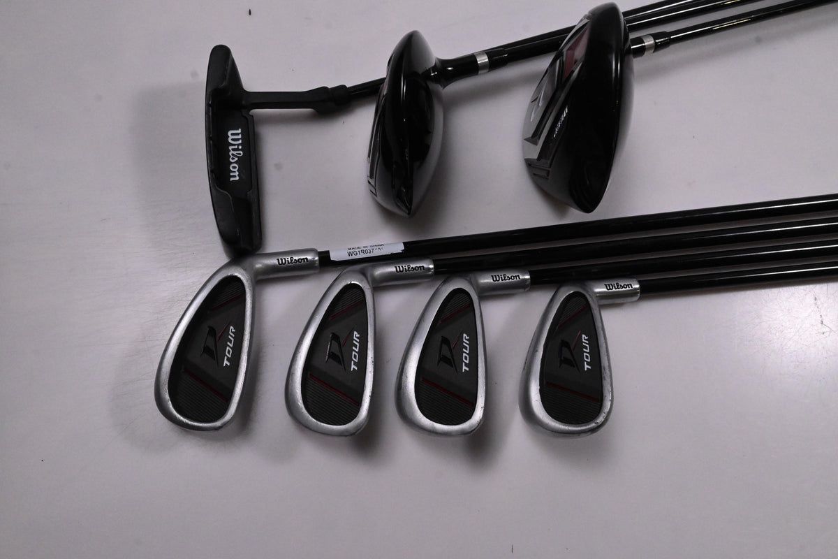 Junior Wilson Deep Red Tour Package Set / Woods, Irons, Putter, Bag