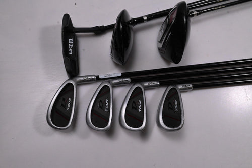 Junior Wilson Deep Red Tour Package Set / Woods, Irons, Putter, Bag