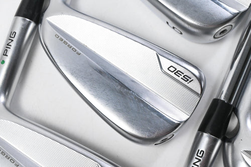 Ping i530 Irons / 4-PW+GW / Green Dot / Stiff Flex KBS Tour 120 Steel Shafts