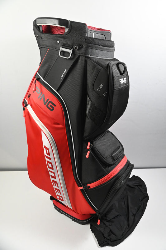 Ping Pioneer Cart Bag / 15-Way Divider / Black, White & Red