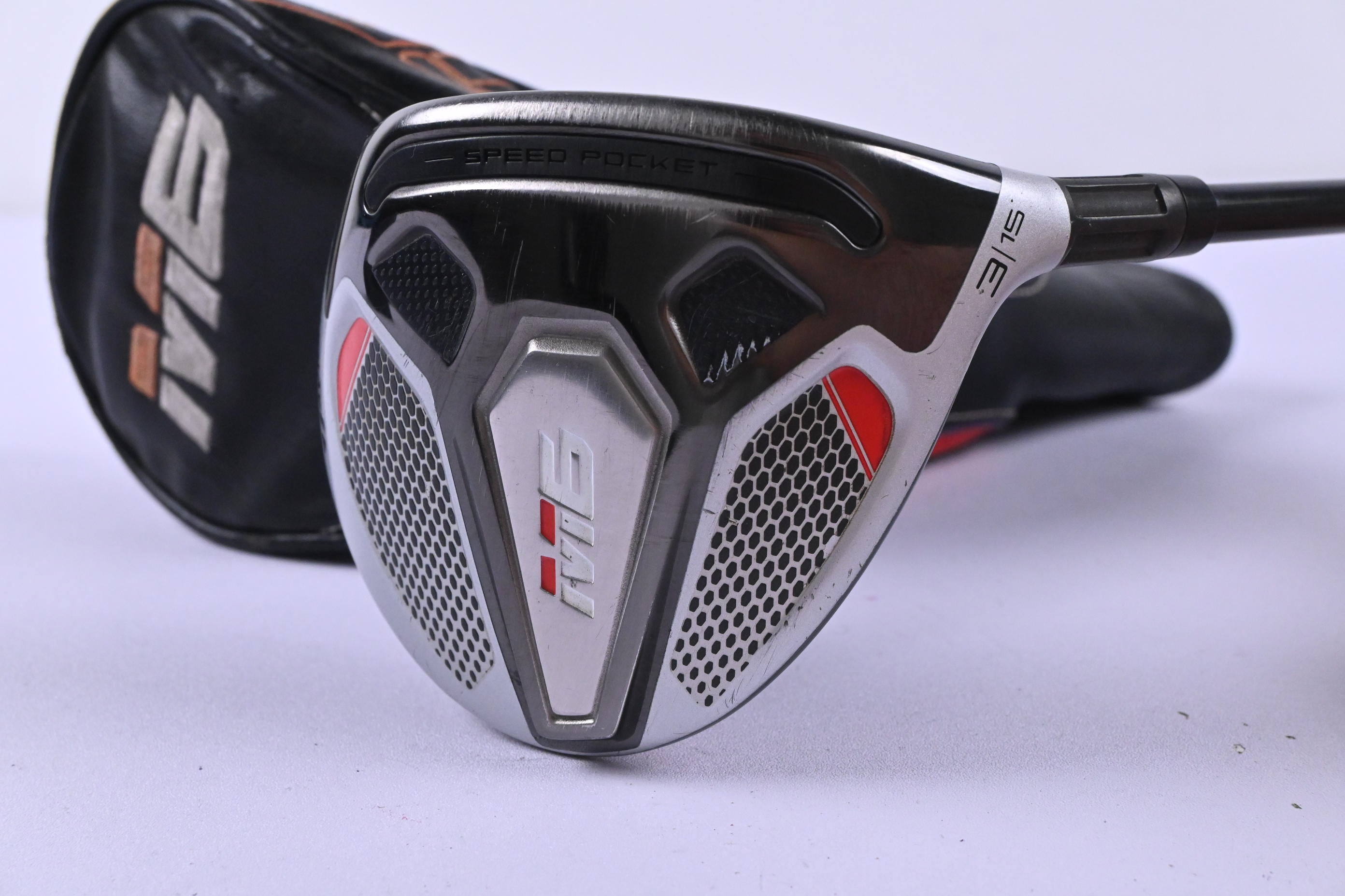 Taylormade M6 #3 Wood / 15 Degree / Regular Flex Fujikura Atmos Orange 5 Shaft