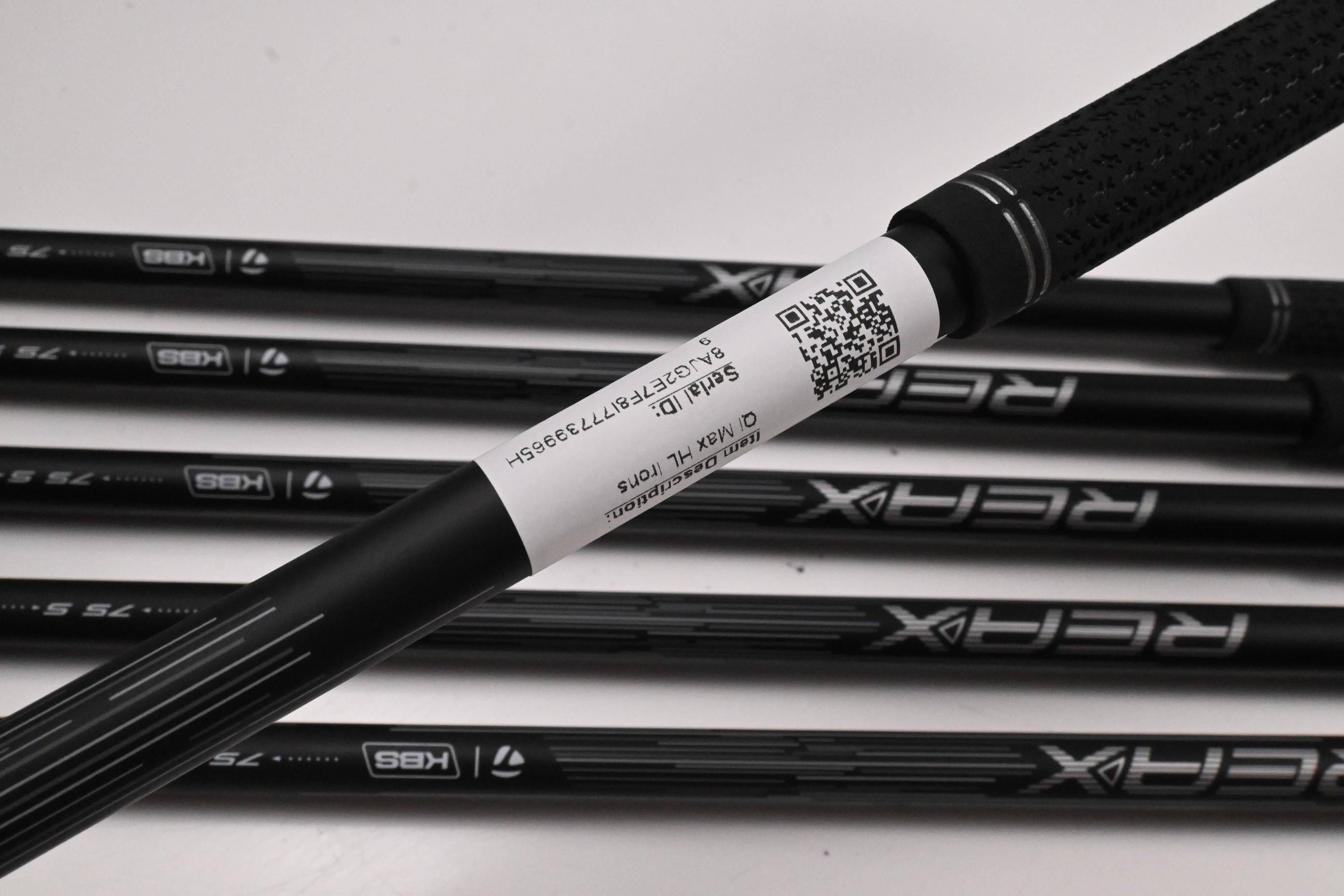 Taylormade Qi Max HL Irons / 5-PW / Stiff Flex REAX By KBS 75 Shafts