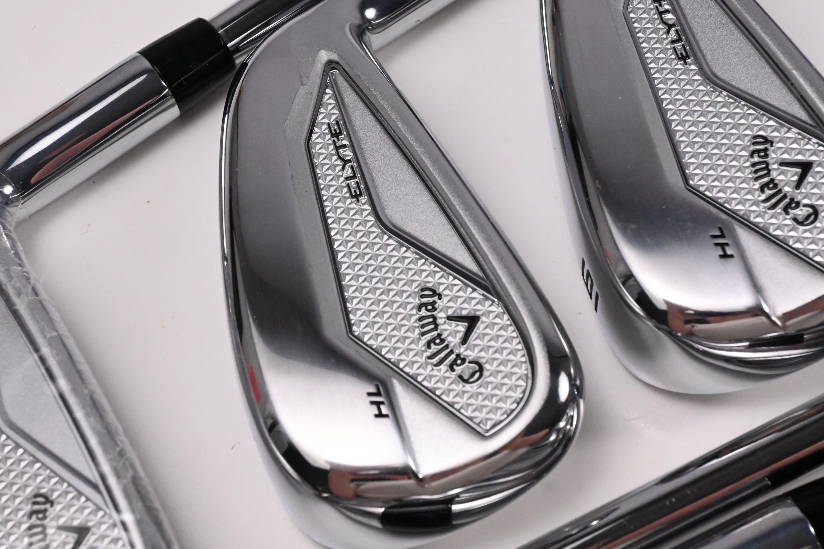 Callaway Elyte HL Irons / 4-PW+AW+GW+SW / Stiff Flex KBS Tour Lite Shafts