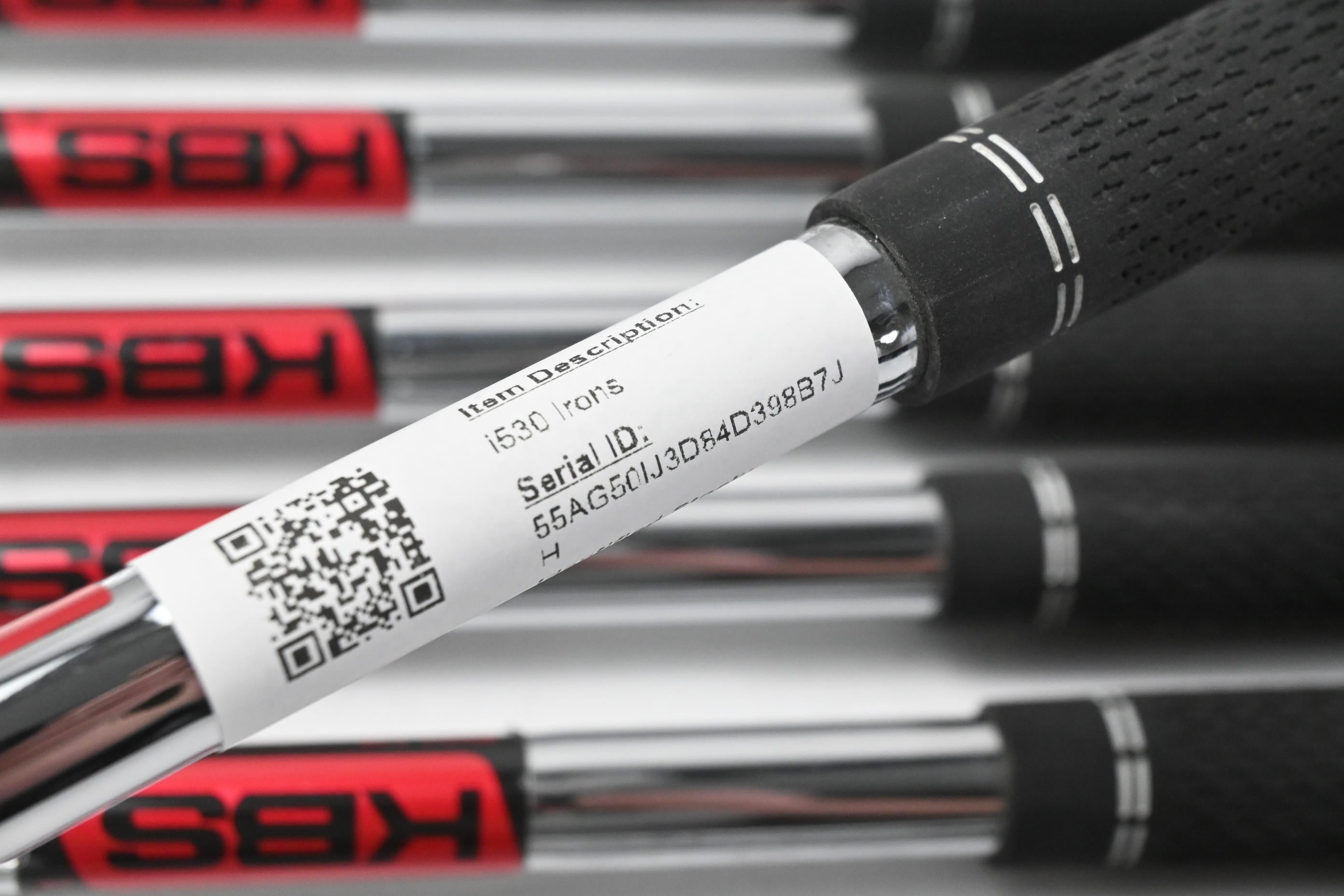 Ping i530 Irons / 4-PW+GW / Green Dot / Stiff Flex KBS Tour 120 Steel Shafts