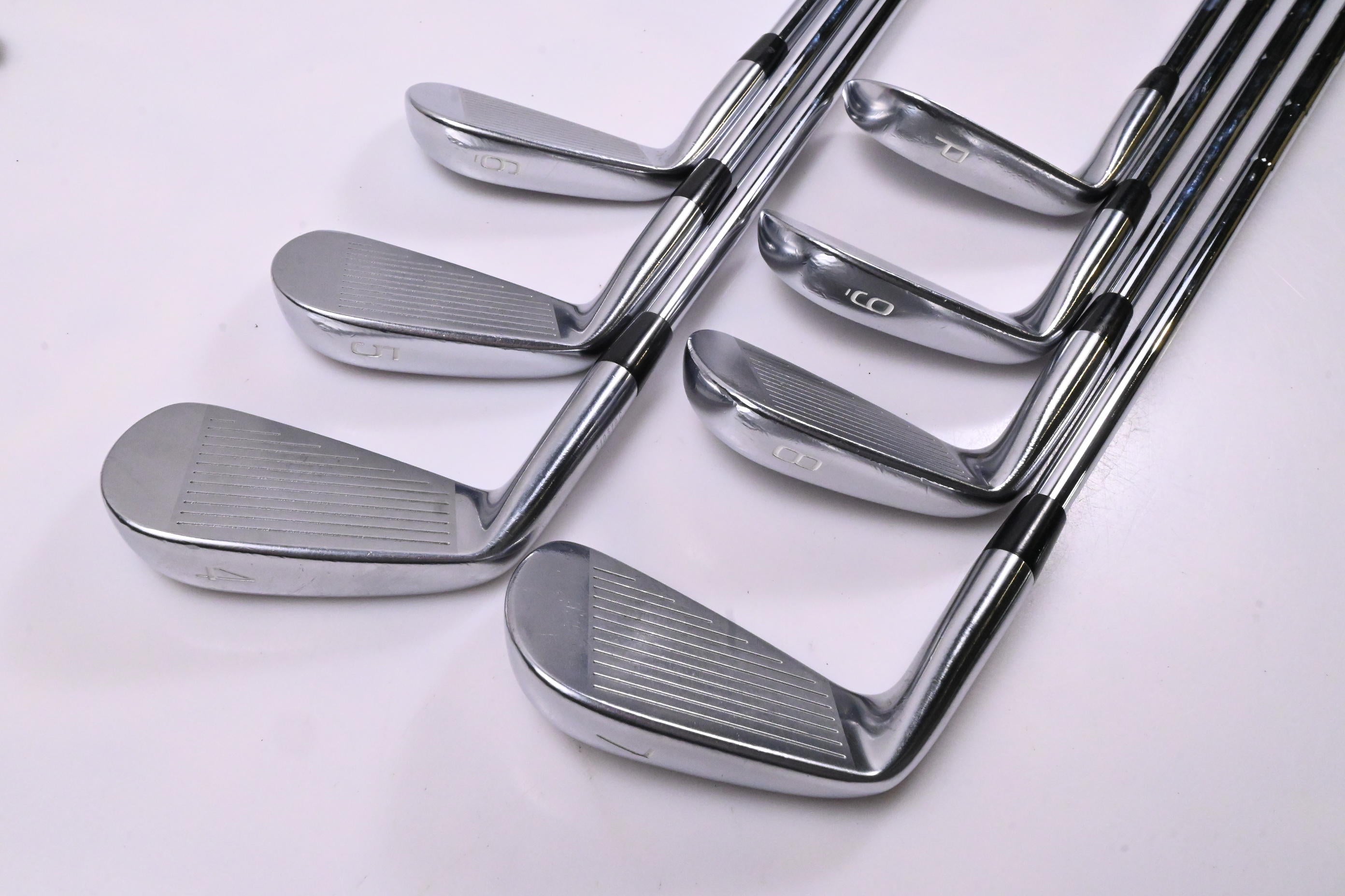 Mizuno MP-18 SC/MB Combo Irons / 4-PW / Stiff Flex AMT Tour White S300 Shafts