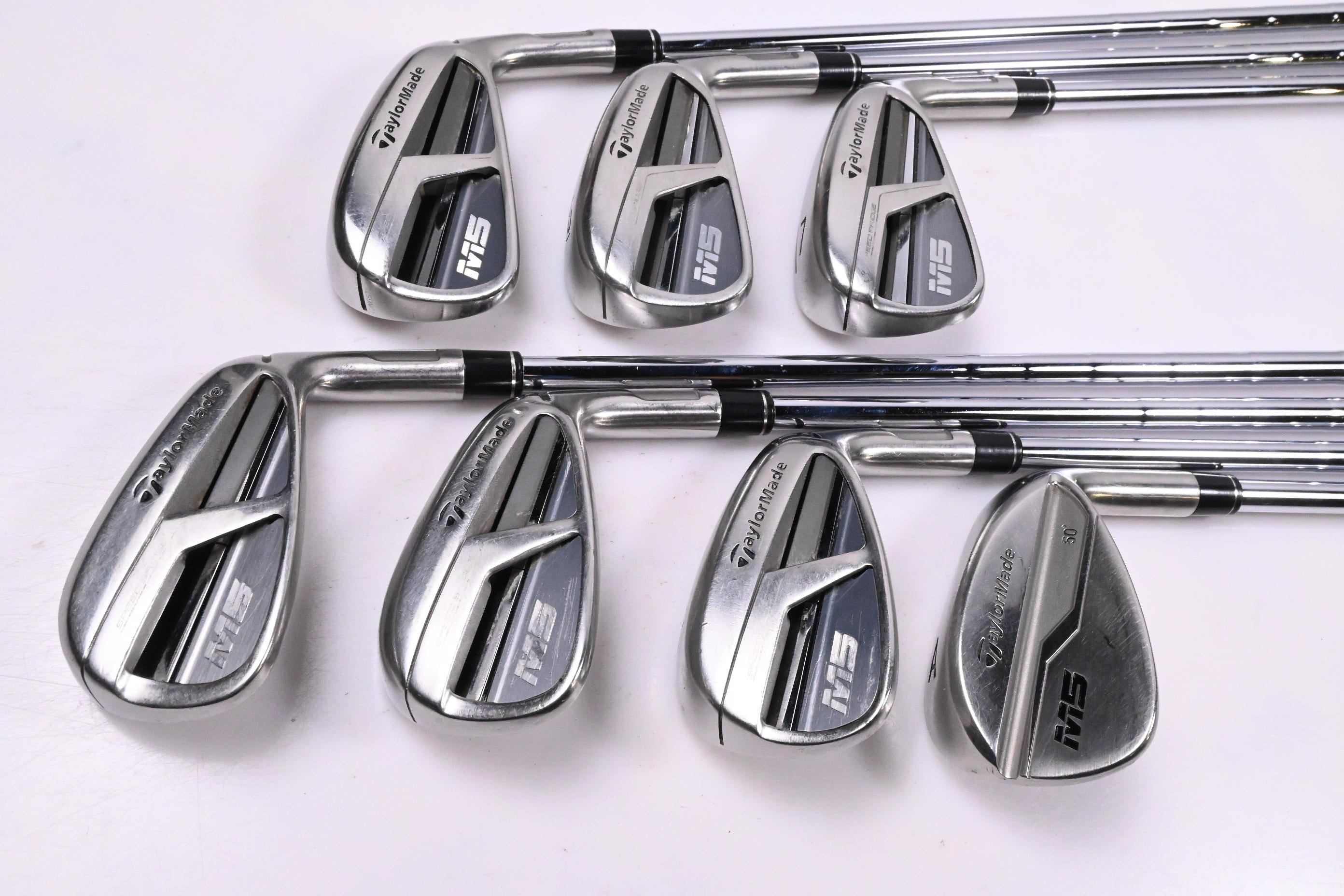 Taylormade M5 Irons / 5-PW+AW / Regular Flex KBS Tour Shafts